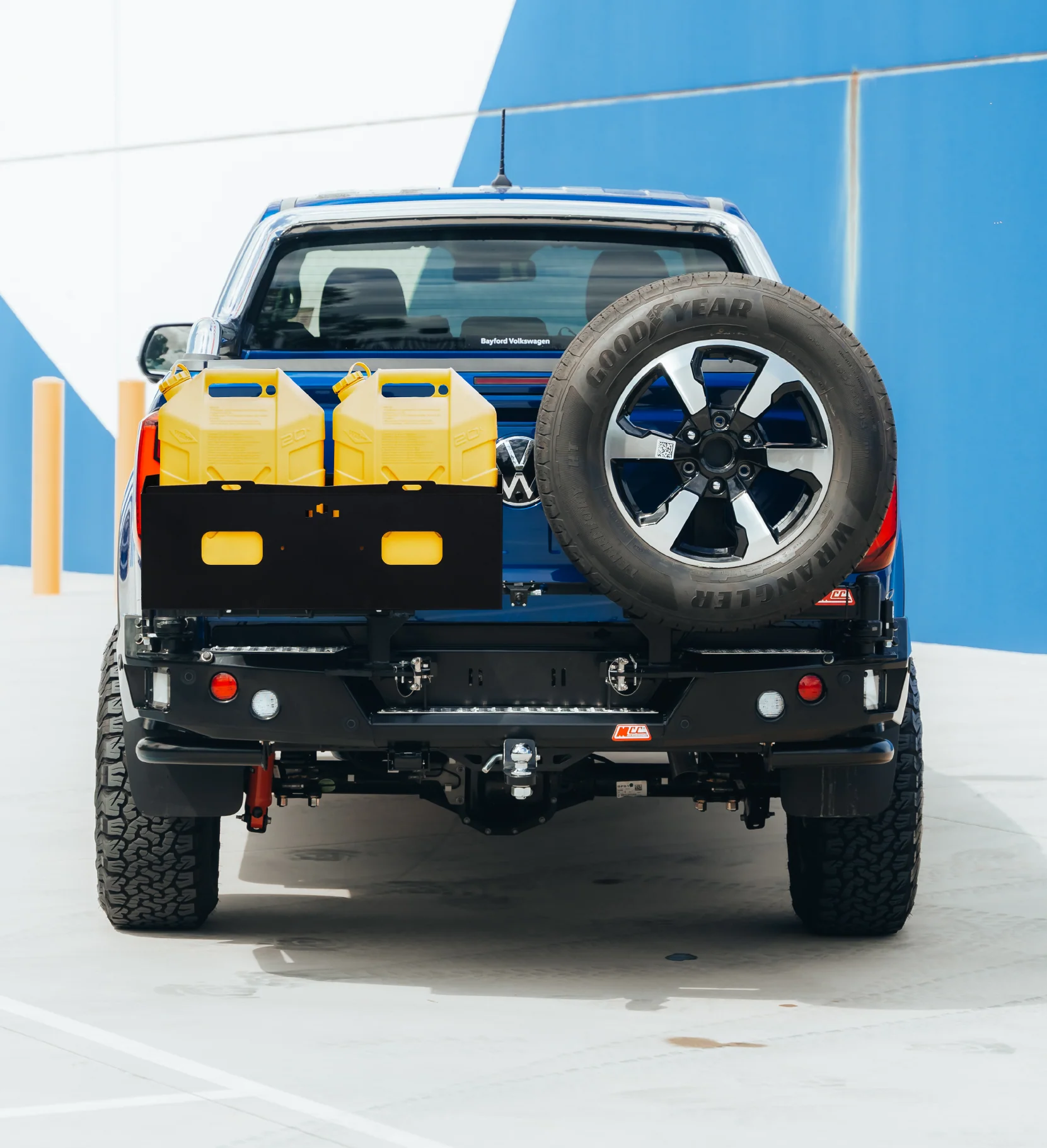 All-New Amarok 2023-On - 022-02 Rear Wheel Carrier Double Jerry Can Holder Package - SKU MCC-04002-202PK3 - Image 3