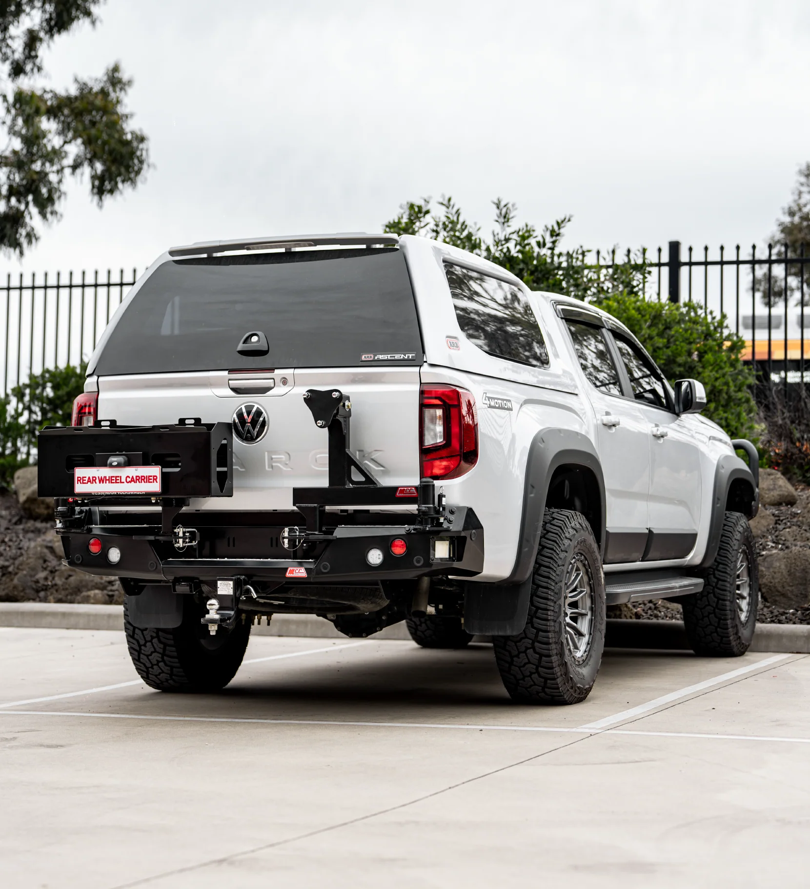 All-New Amarok 2023-On - 022-02 Rear Wheel Carrier Double Jerry Can Holder Package - SKU MCC-04002-202PK3 - Image 5