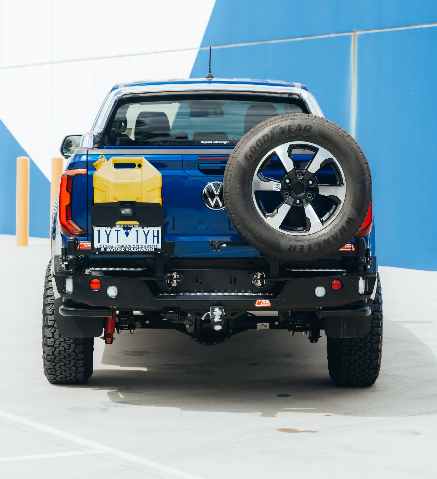 All-New Amarok 2023-On - 022-02 Rear Wheel Carrier Single Jerry Can Holder Package - SKU MCC-04002-202PK2 - Image 3