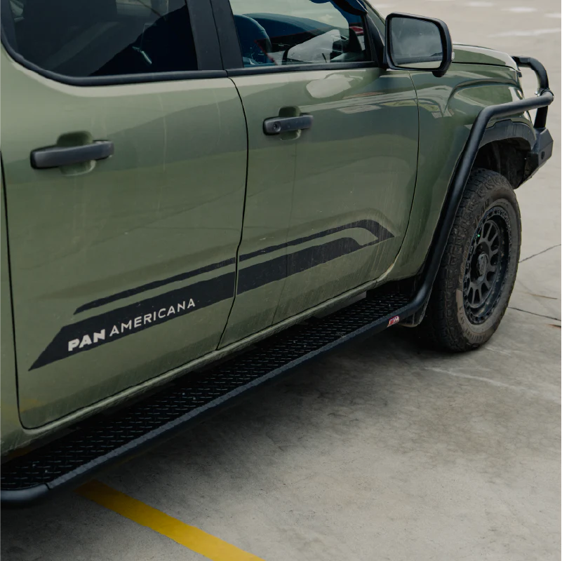 All-New Amarok 2023-On - 039BSR All Black Side Step and Rail Package (50mm Bull Bar) - SKU MCC-04002-039ABSR - Image 4