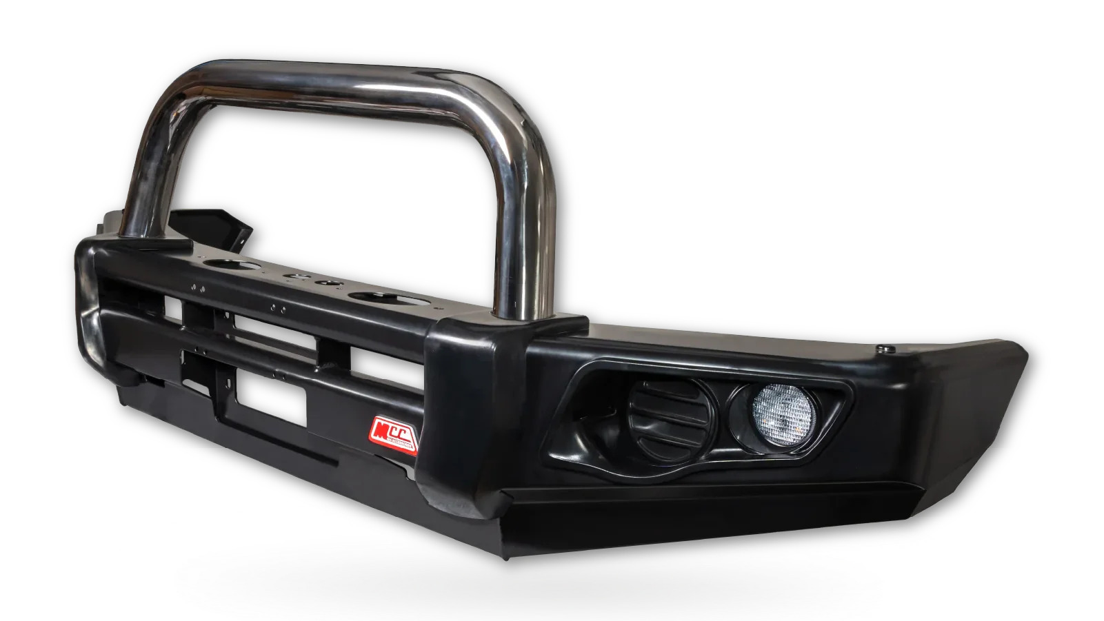 All-New Amarok 2023-On - 707-01 Falcon Bull Bar Single Stainless Loop Package (No Foglight) - SKU MCC-04002-701SSL