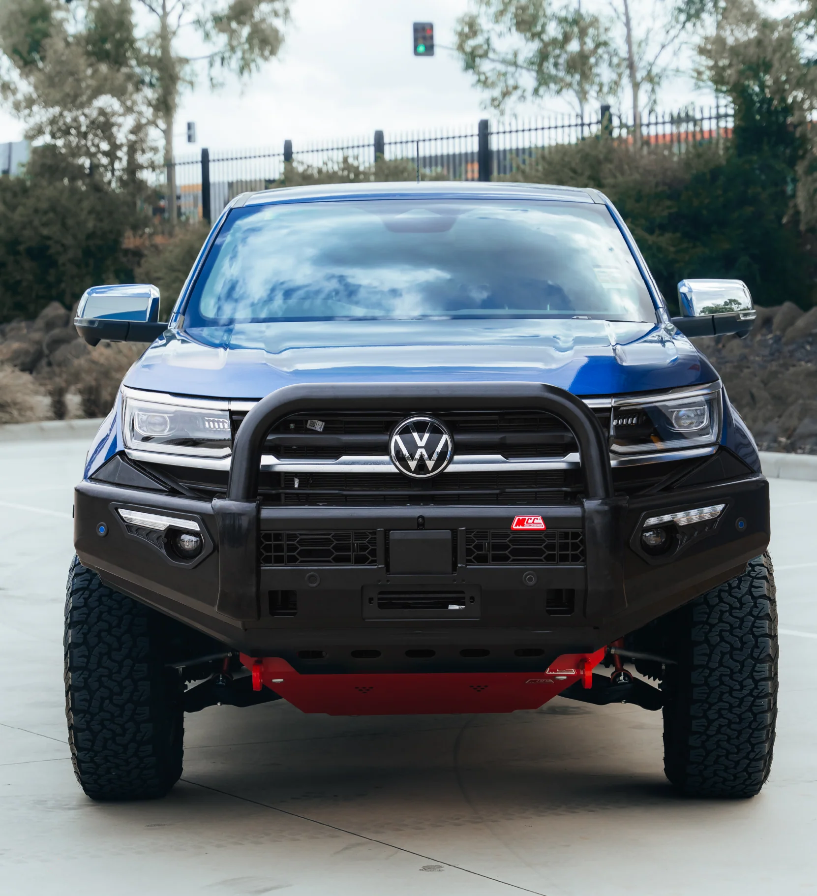 All-New Amarok 2023-On - 808-01 Phoenix Bull Bar Single Black Loop Package - SKU MCC-04002-801SBL - Image 3