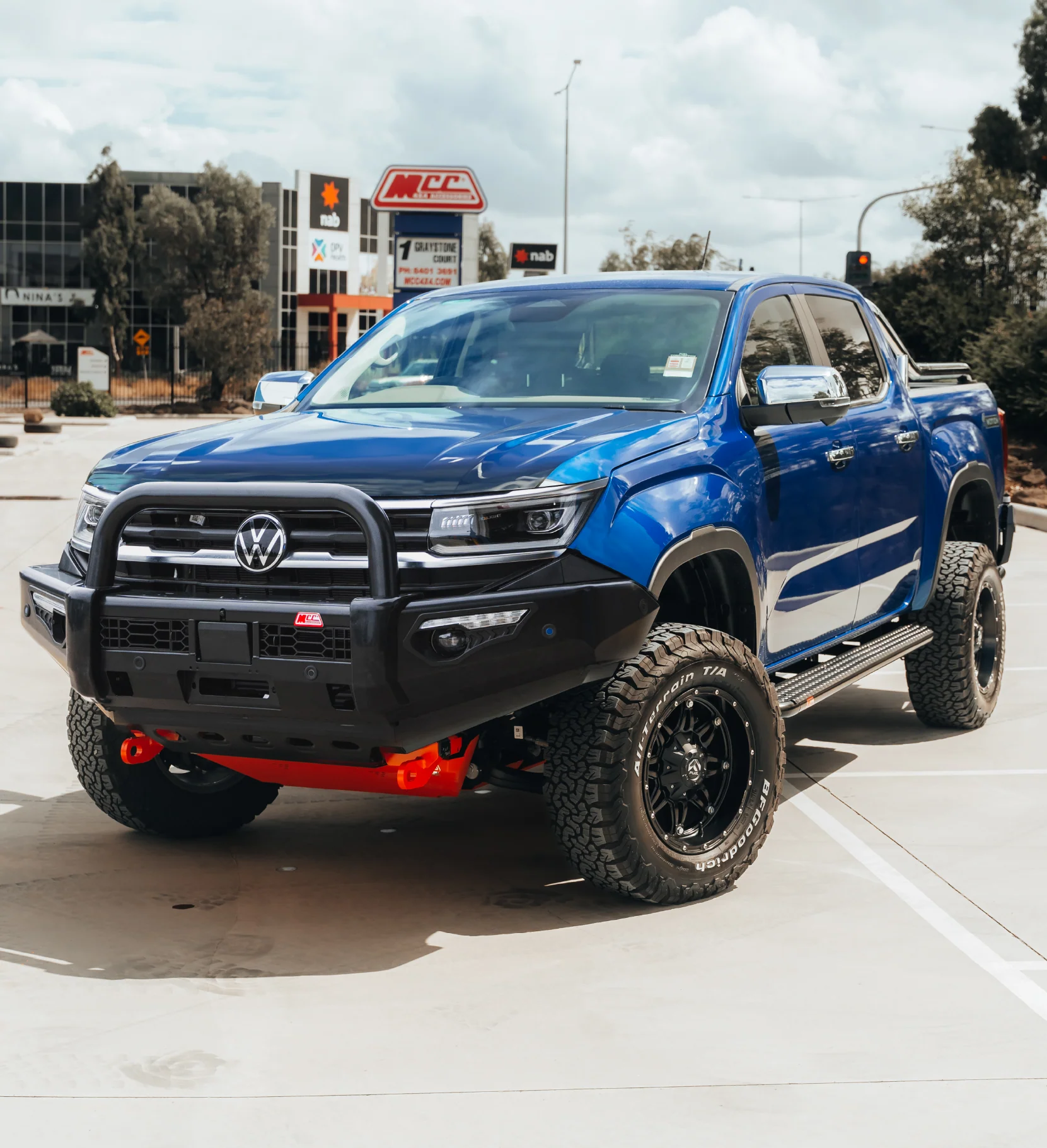 All-New Amarok 2023-On - 808-01 Phoenix Bull Bar Single Black Loop Package - SKU MCC-04002-801SBL - Image 4