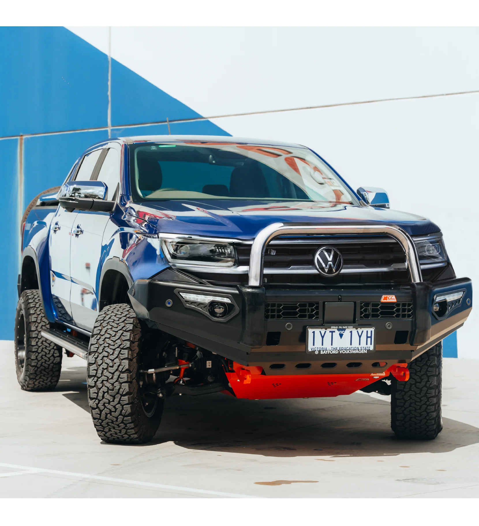 All-New Amarok 2023-On - 808-01 Phoenix Bull Bar Single Stainless Loop Package - SKU MCC-04002-801SSL - Image 2