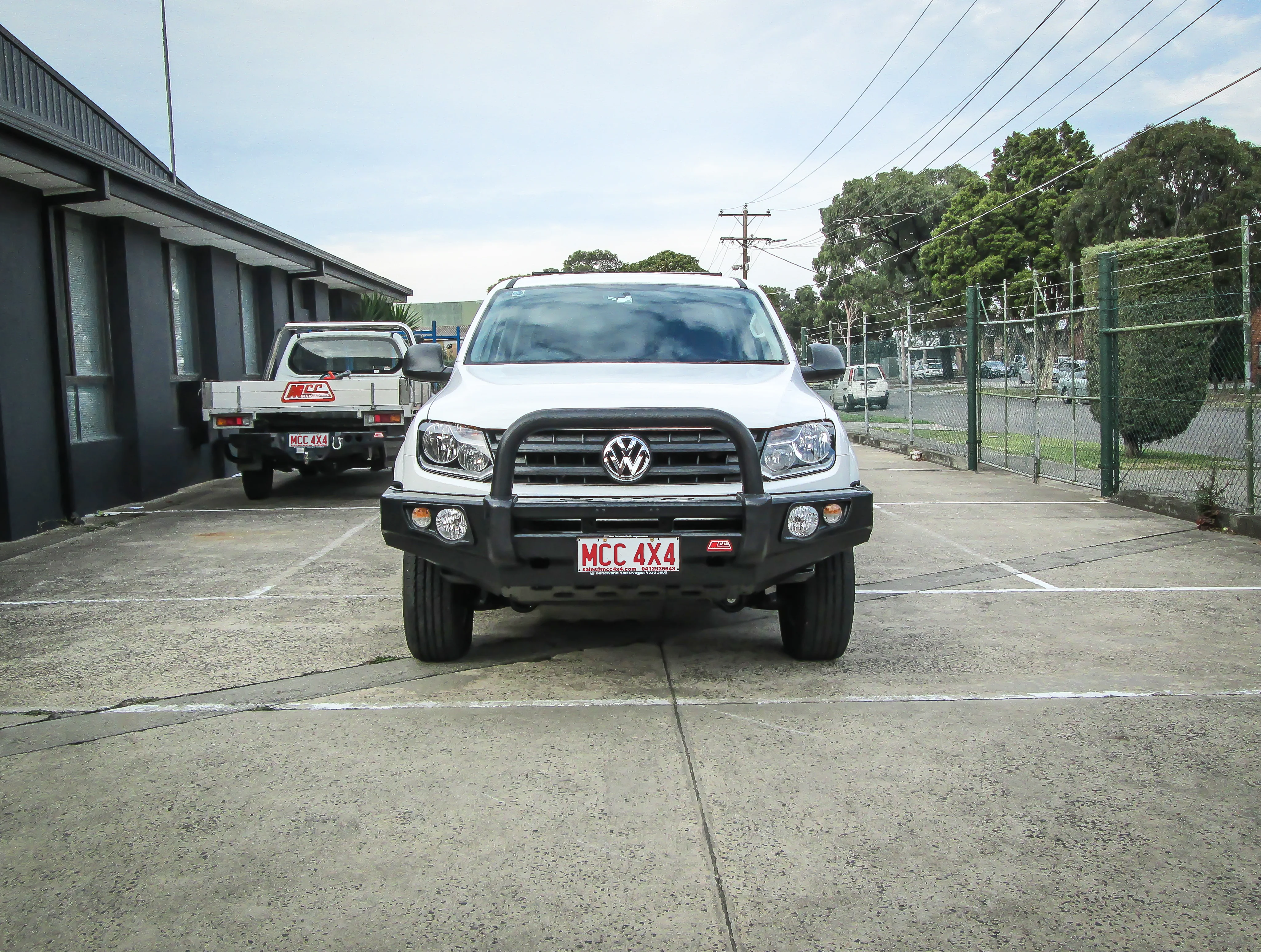 Amarok 2011-On 707-01 Falcon Bull Bar Single Black Loop Package (LED Foglight) - SKU MCC-04001-701SBLFOG - Image 3