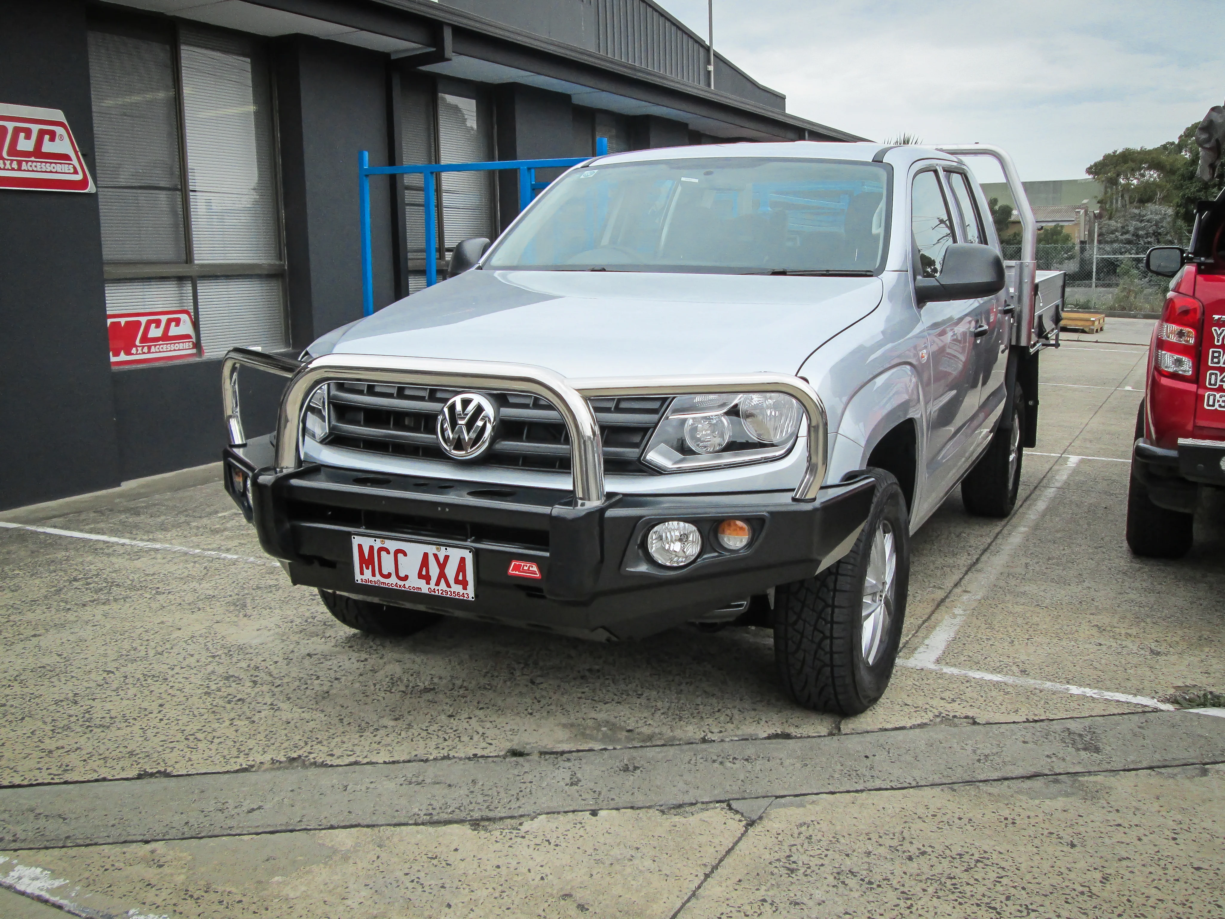 Amarok 2011-On 707-01 Falcon Bull Bar Triple Stainless Loops Package (No Foglight) - SKU MCC-04001-701UP - Image 2