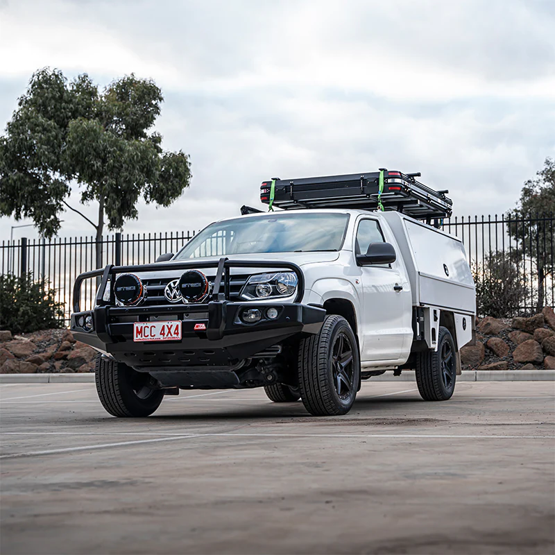Amarok 2011-On 707-02 Falcon Bull Bar Black A-Frame Package (LED Foglight) - SKU MCC-04001-702FOGUP - Image 4