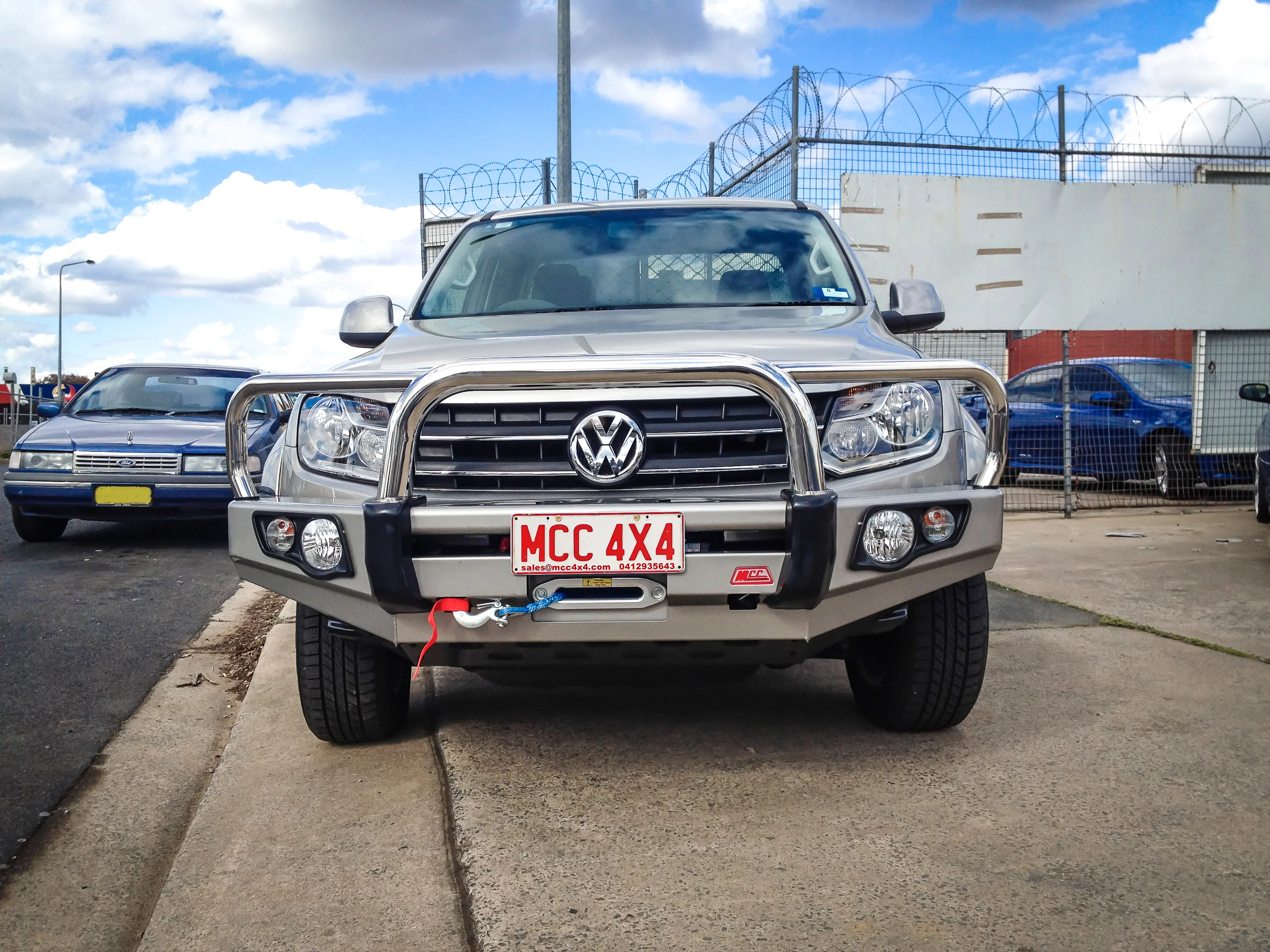 Amarok 2011-On 707-01 Falcon Bull Bar Triple Stainless Loops Package (LED Foglight) - SKU MCC-04001-701FOGUP - Image 6