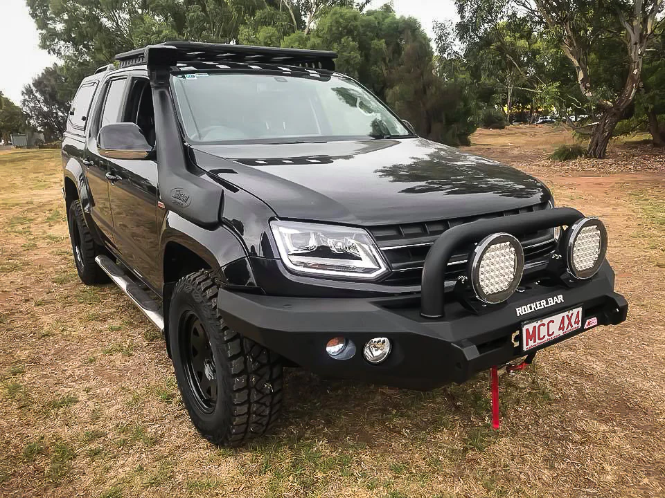 Amarok 2011-On 078-01SQSBL Rocker Bull Bar Single Sand Black Loop Package - SKU MCC-04001-7801SQSBL - Image 2