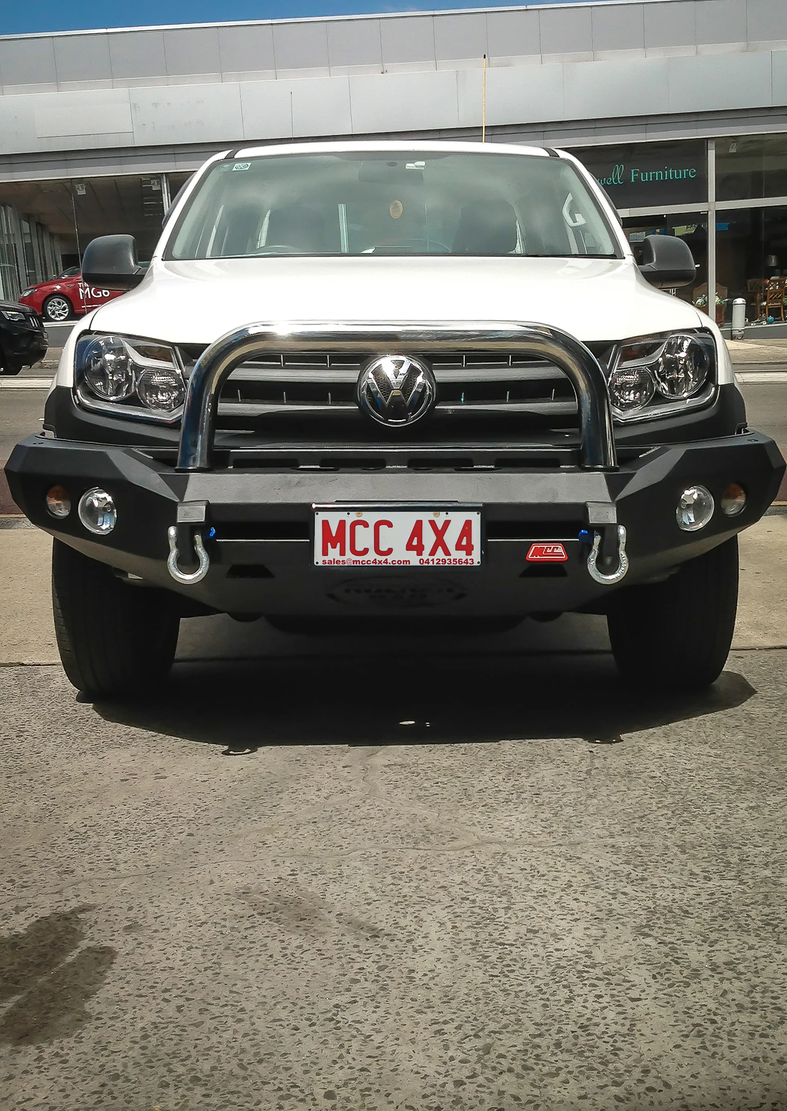 Amarok 2011-On 078-01SQSBL Rocker Bull Bar Single Sand Black Loop Package - SKU MCC-04001-7801SQSBL - Image 3