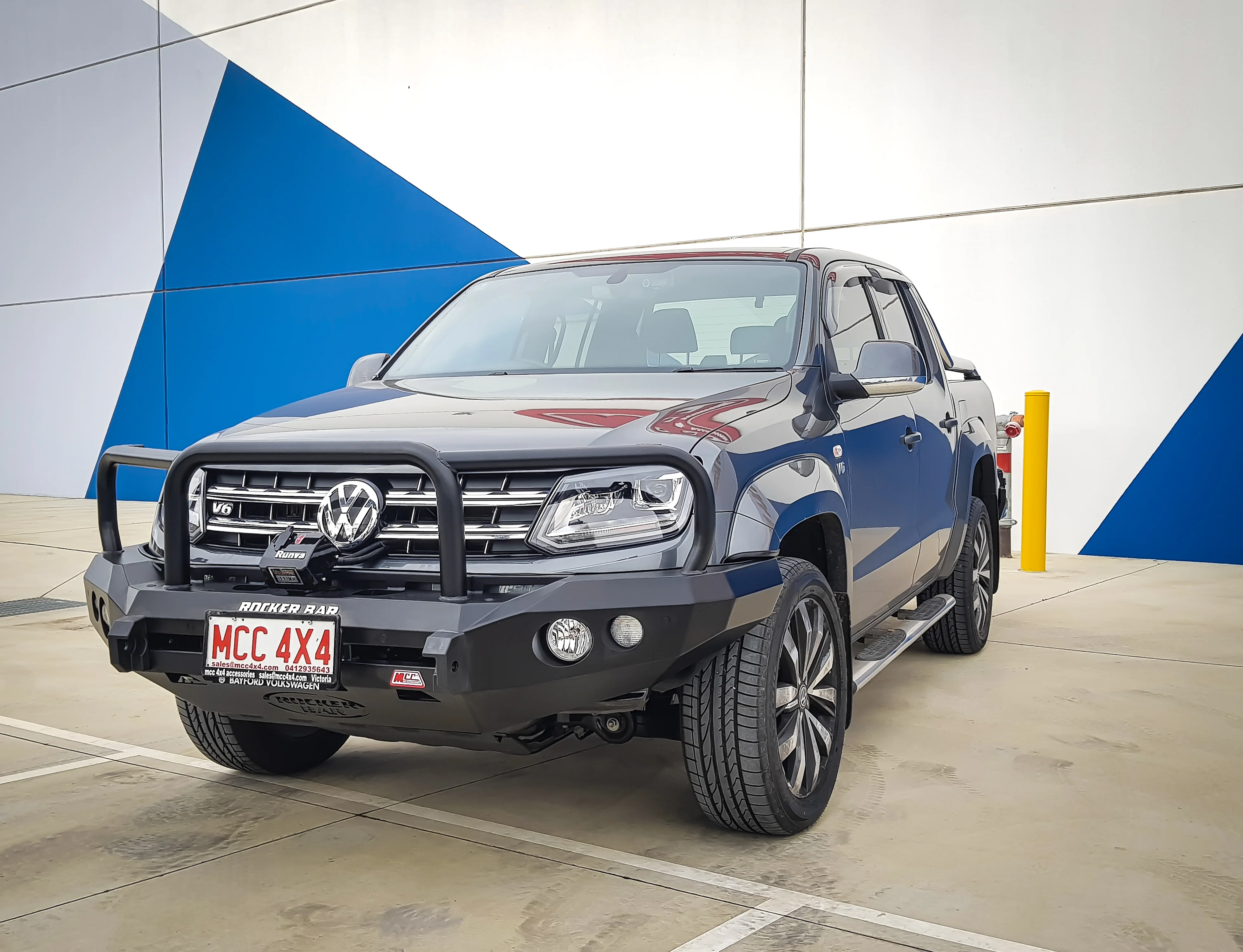 Amarok 2011-On 078-02SQ Rocker Bull Bar Triple Loops Package - SKU MCC-04001-7802SQ - Image 4