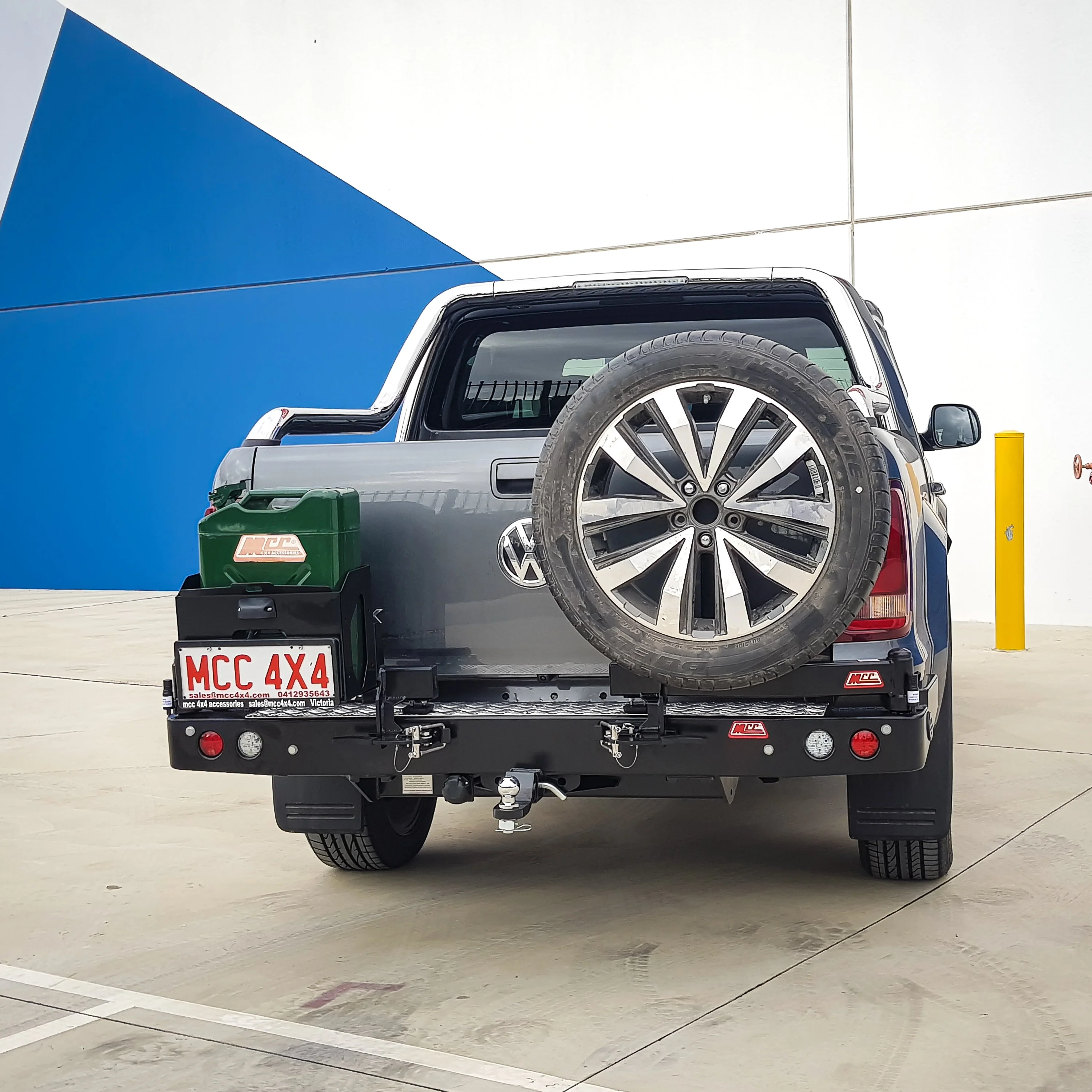 Amarok 2011-On 022-02 Rear Wheel Carrier Single Jerry Can Holder Package - SKU MCC-04001-202PK2 - Image 2