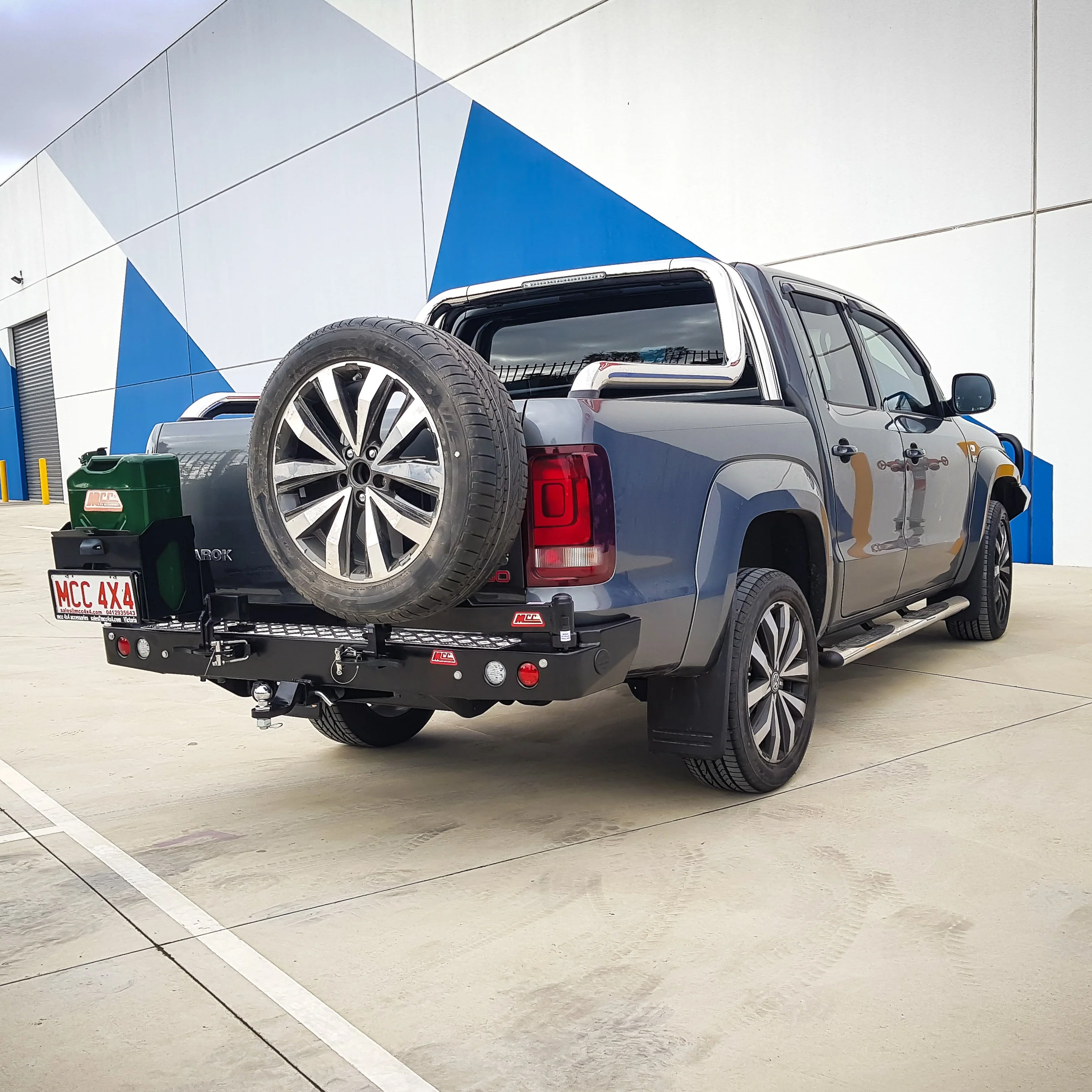 Amarok 2011-On 022-02 Rear Wheel Carrier Single Jerry Can Holder Package - SKU MCC-04001-202PK2 - Image 3