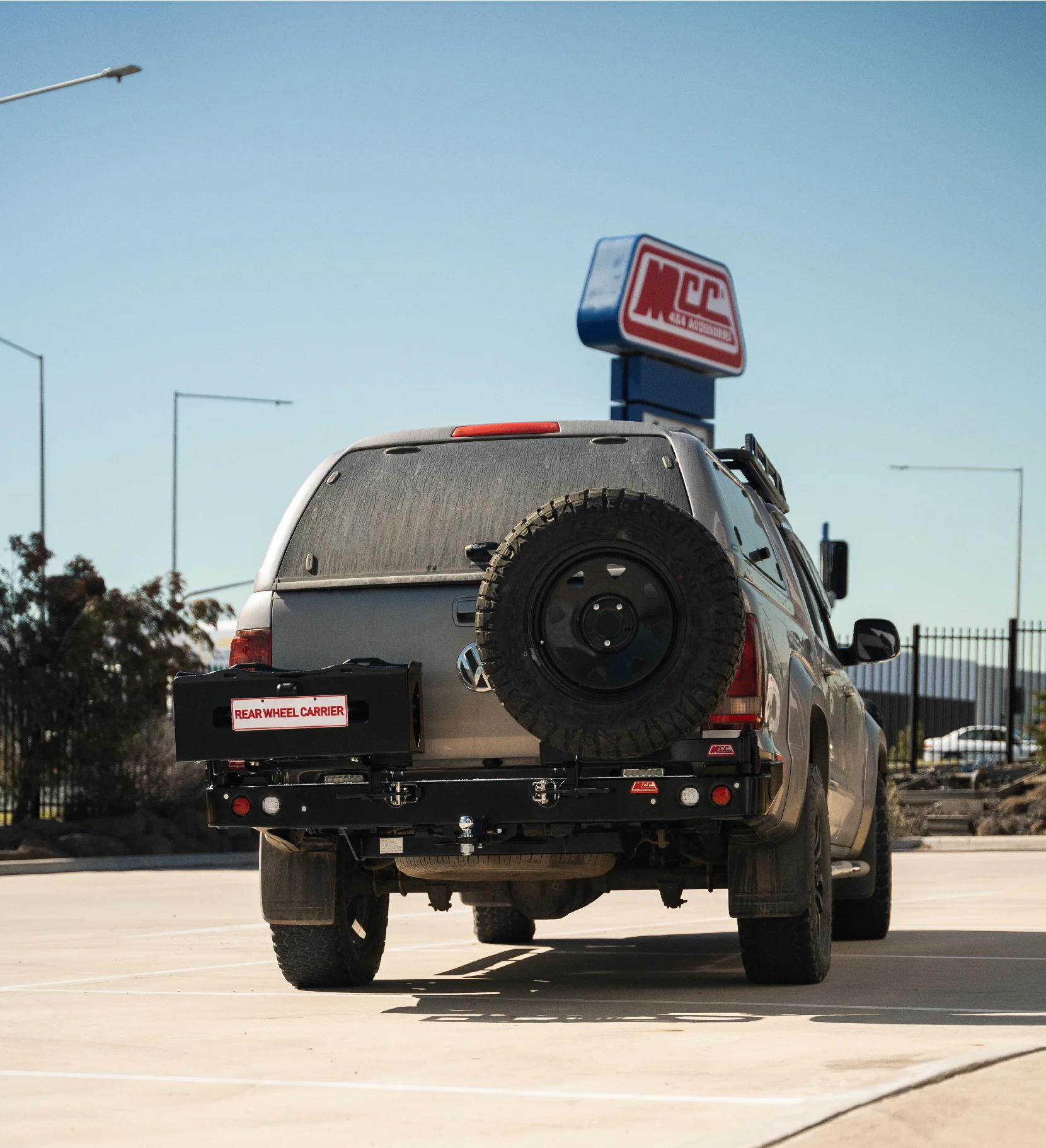 Amarok 2011-On 022-02 Rear Wheel Carrier Double Jerry Can Holder Package - SKU MCC-04001-202PK3 - Image 3