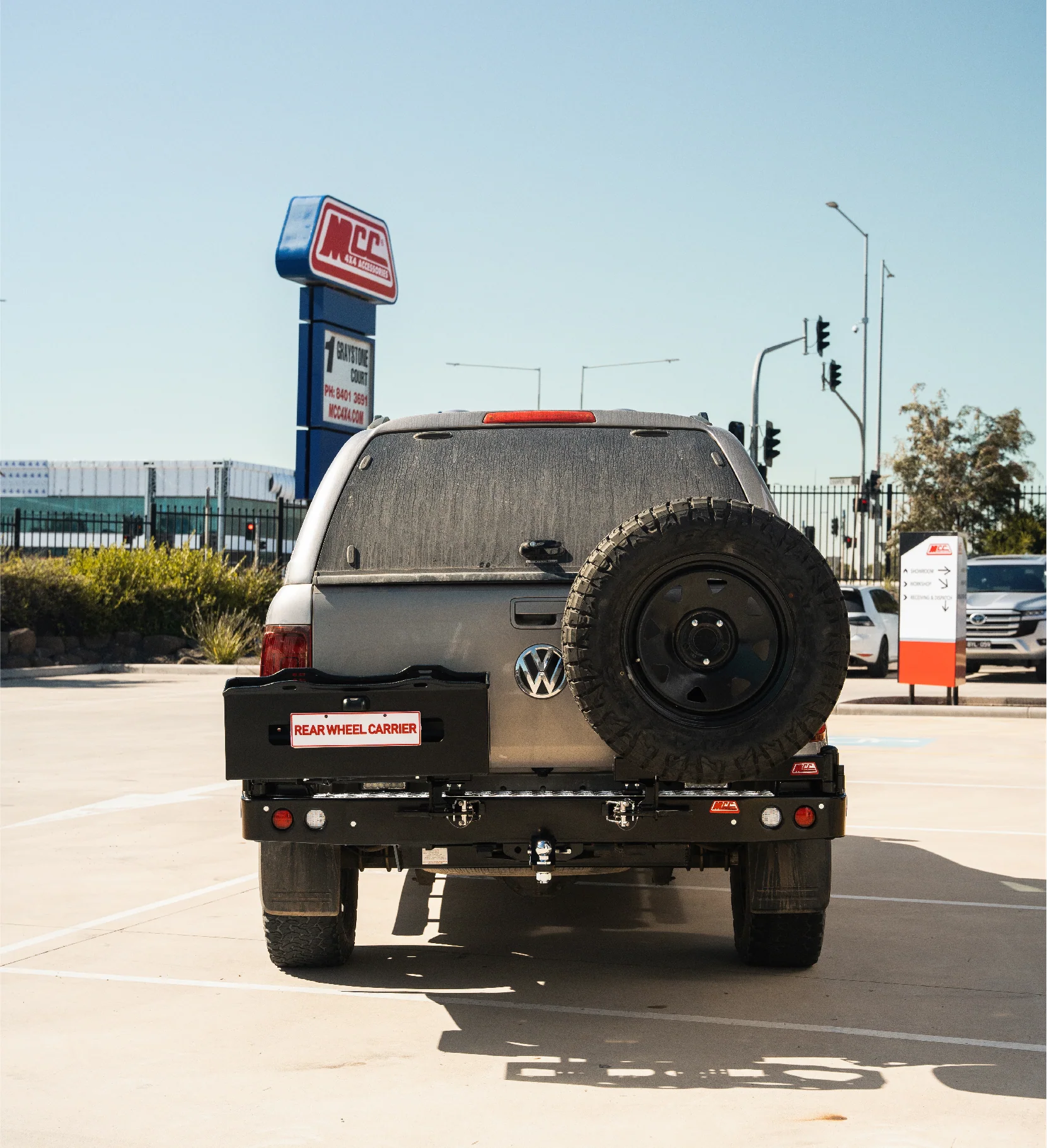 Amarok 2011-On 022-02 Rear Wheel Carrier Double Jerry Can Holder Package - SKU MCC-04001-202PK3 - Image 4