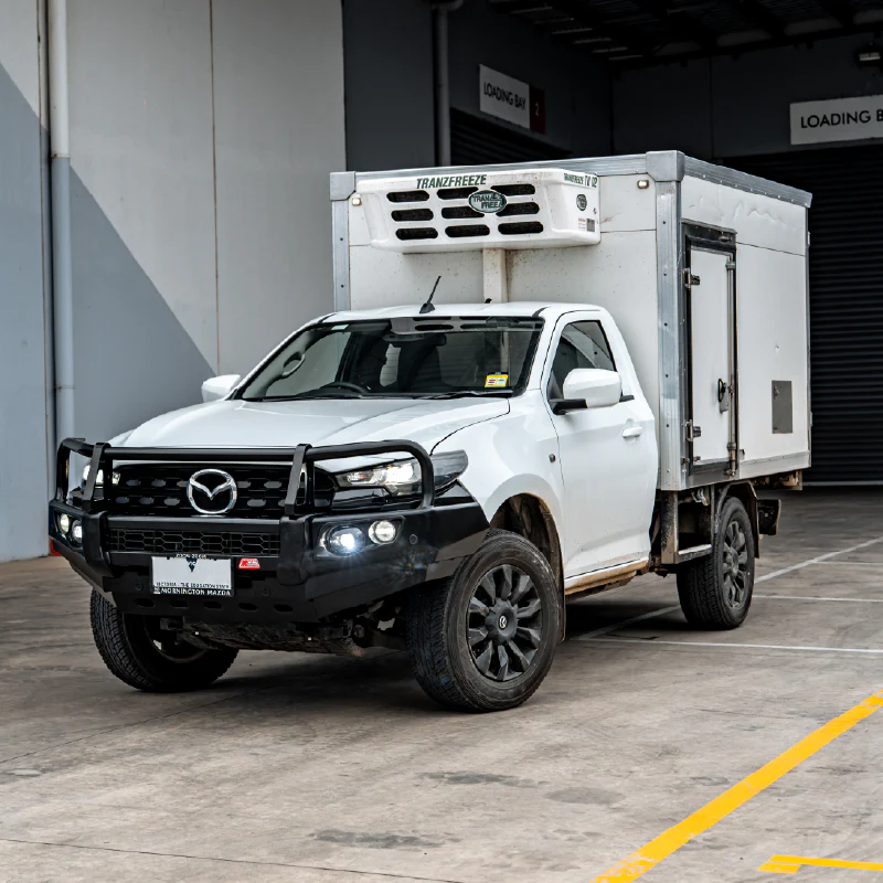 BT50 2025-On Facelift 707-02 Falcon Bull Bar Black A-Frame Package (LED Foglight) - Image 2