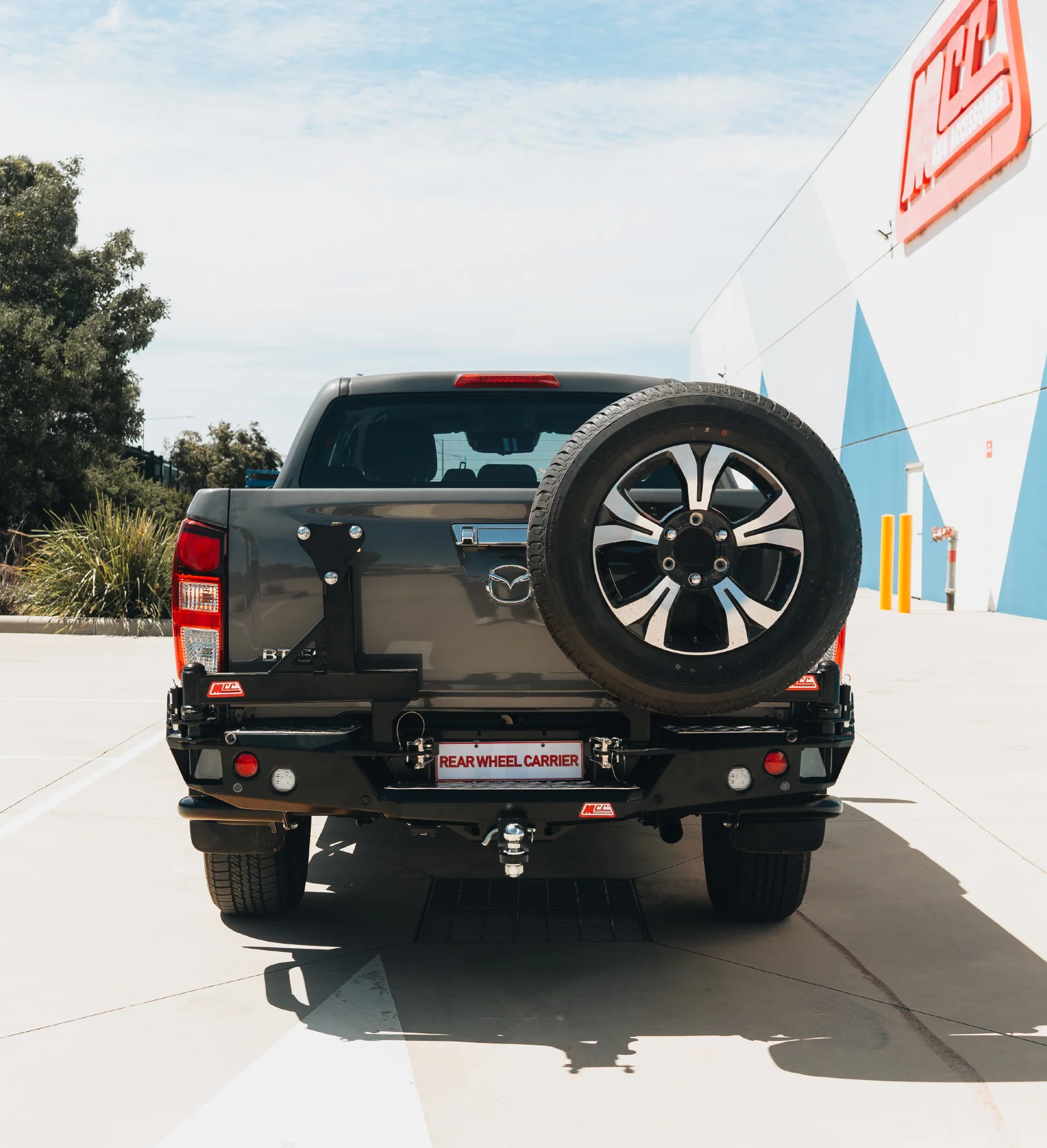 BT50 TF 2021-On 022-02 Rear Wheel Carrier Dual Wheels Carrier Package with Side Protection - SKU MCC-06004-202PK1 - Image 3