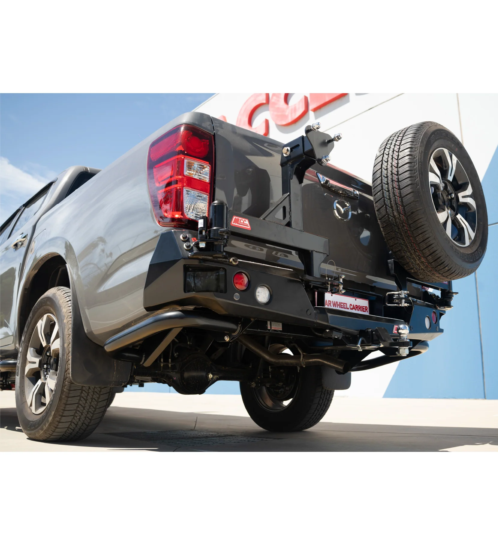 BT50 TF 2021-On 022-02 Rear Wheel Carrier Dual Wheels Carrier Package with Side Protection - SKU MCC-06004-202PK1 - Image 5
