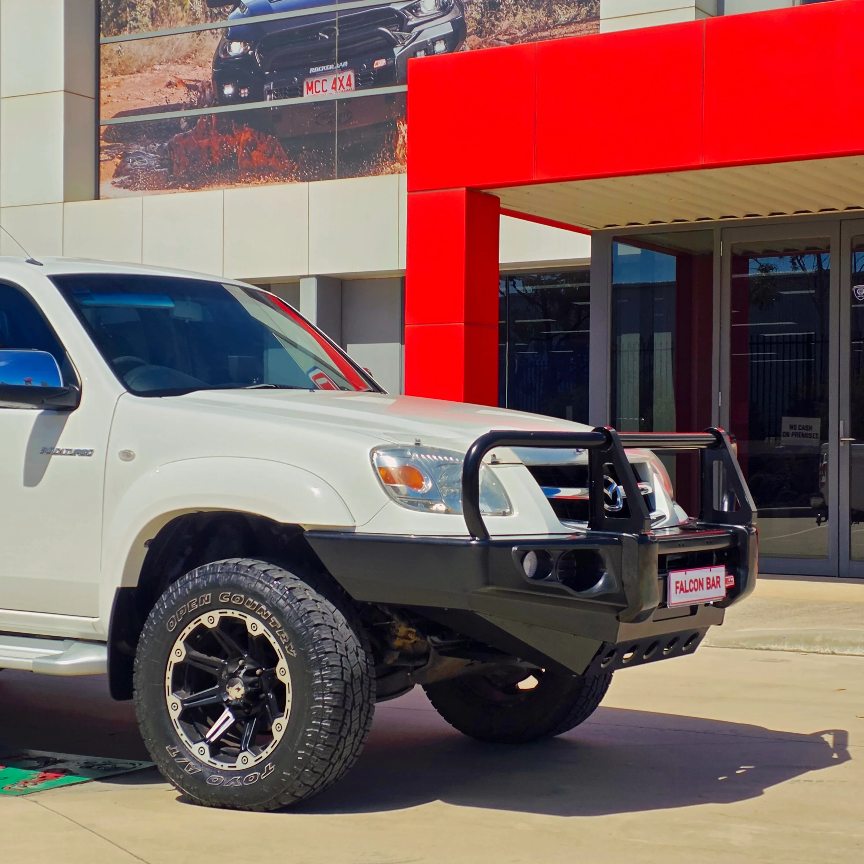 BT50 UN 2006-2011 707-02 Falcon Bull Bar Black A-Frame Package (No Foglight) - SKU MCC-06001-702UP - Image 4