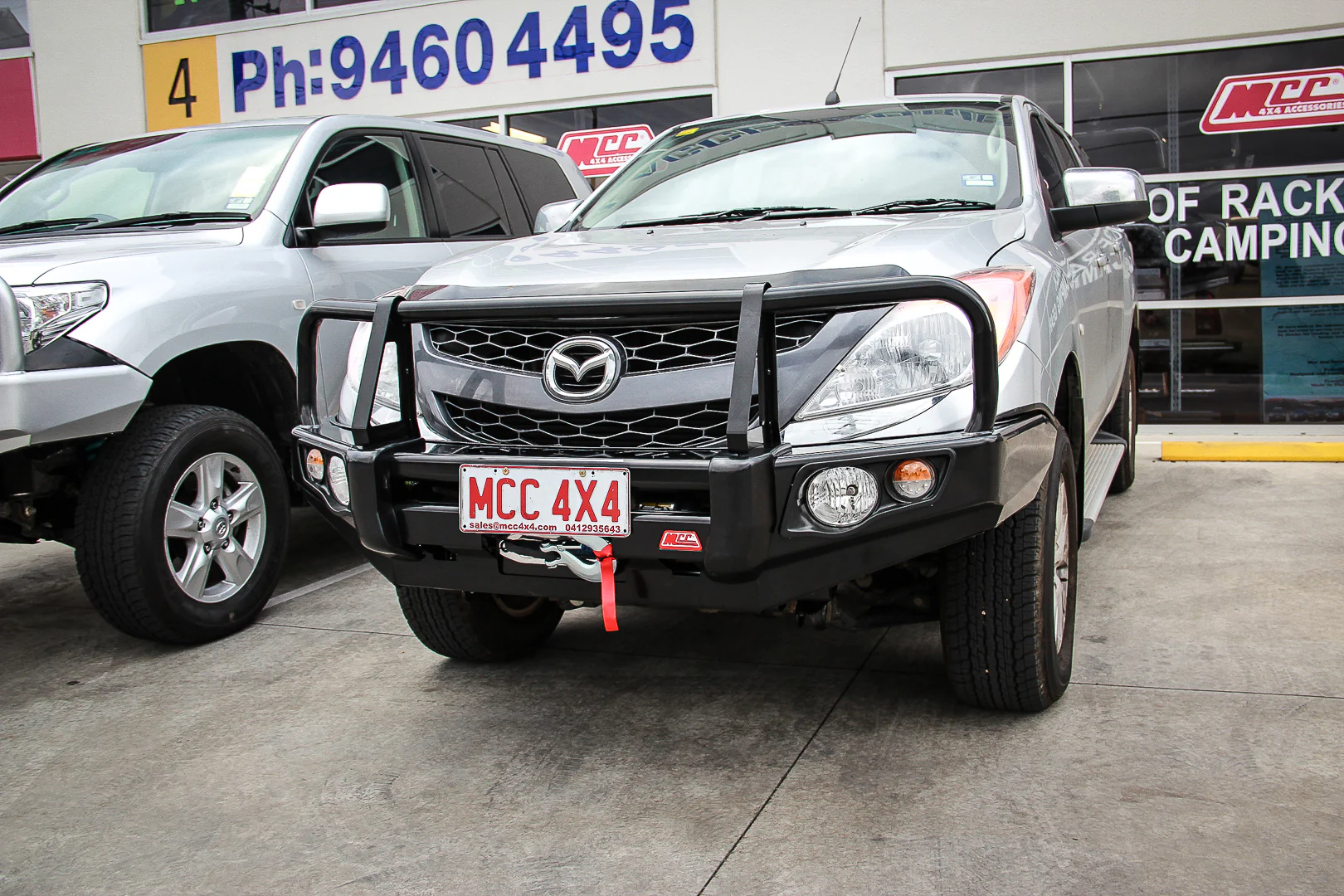 BT50 UP UR 2012-2020 707-02 Falcon Bull Bar Black A-Frame Package (No Foglight) - SKU MCC-06002-702UP - Image 6