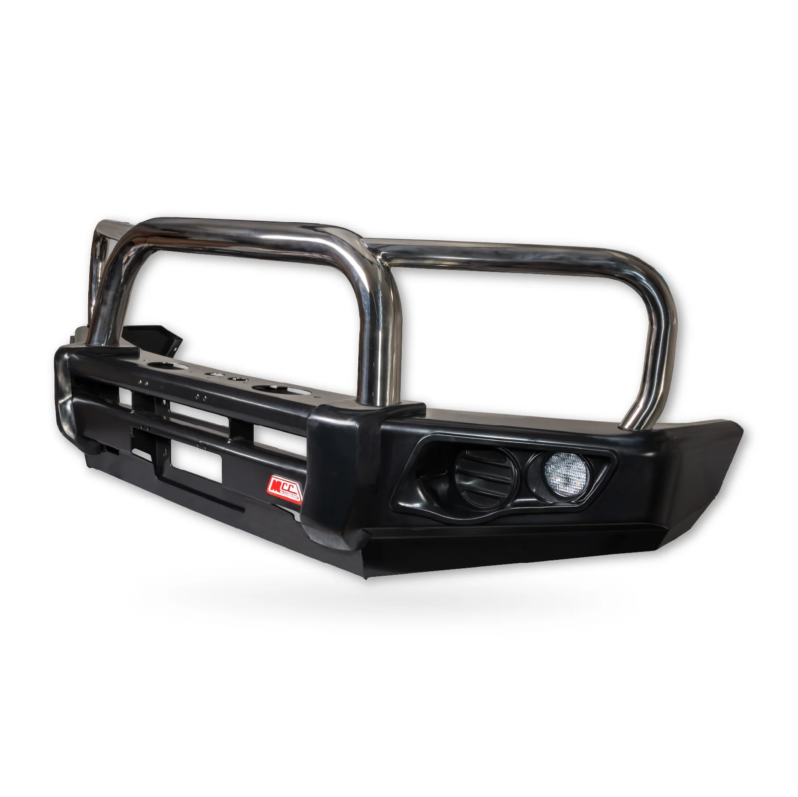 Prado 90 1996-2002 707-01 Falcon Bull Bar Triple Stainless Loops Package (No Foglight) - SKU MCC-01009-701UP