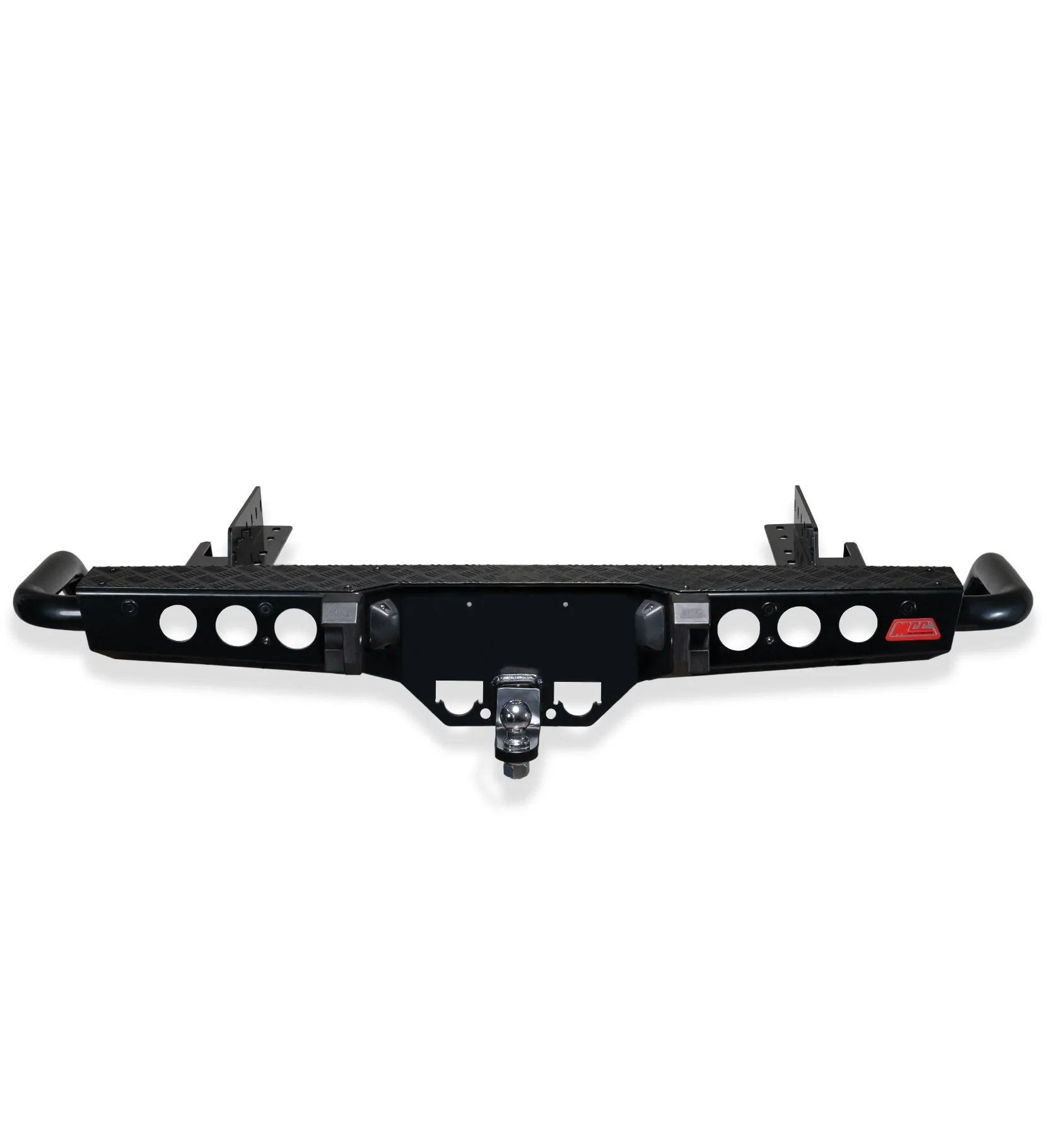 Dmax/Colorado RT RG 2012-2019 022-03 Jack Rear Bar with Black Step Plate Package - SKU MCC-08002-203SPB
