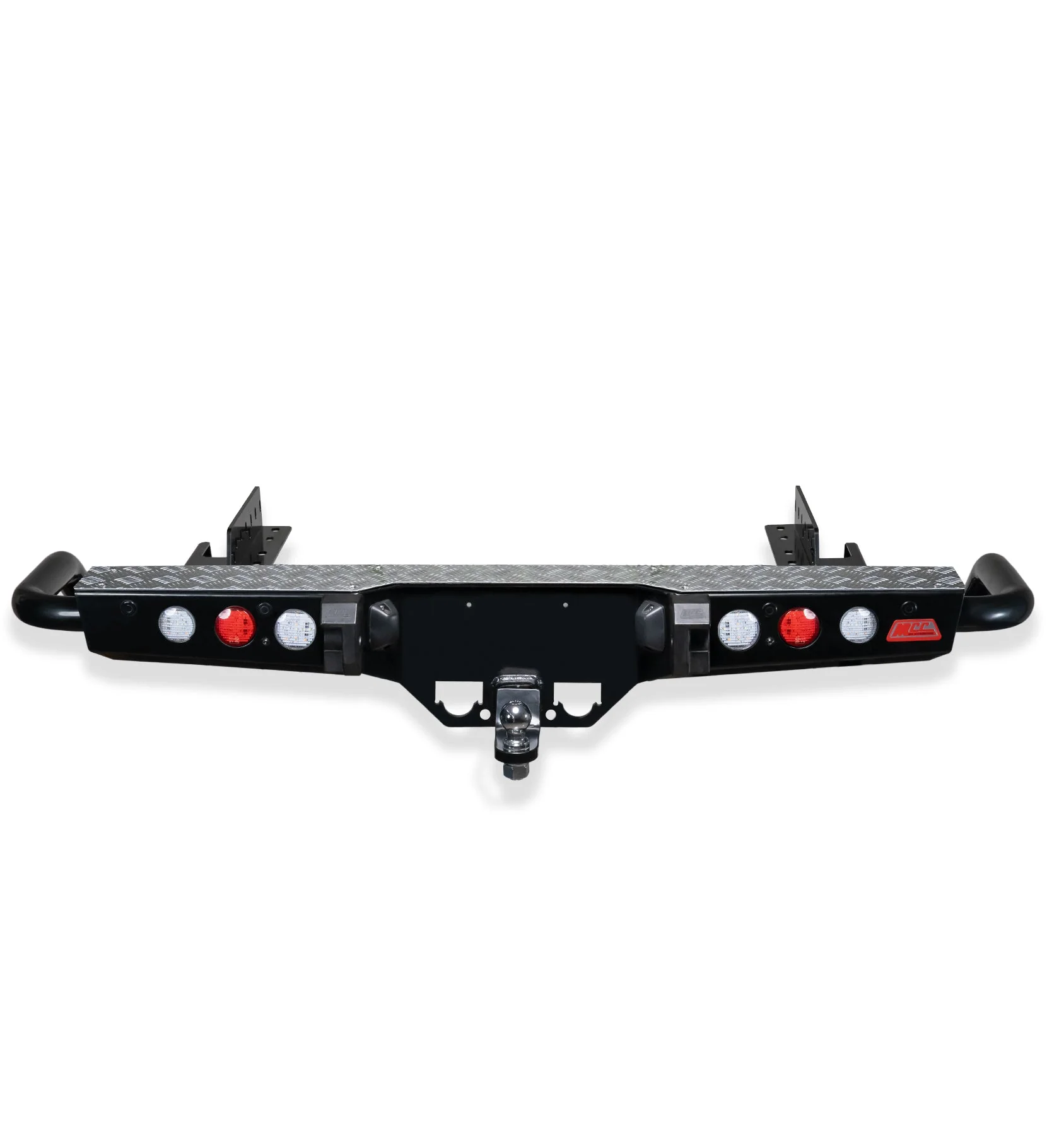 Dmax/Colorado RT RG 2012-2019 022-03 Jack Rear Bar with Light kit and Chrome Step Plate Package - SKU MCC-08002-203SPL
