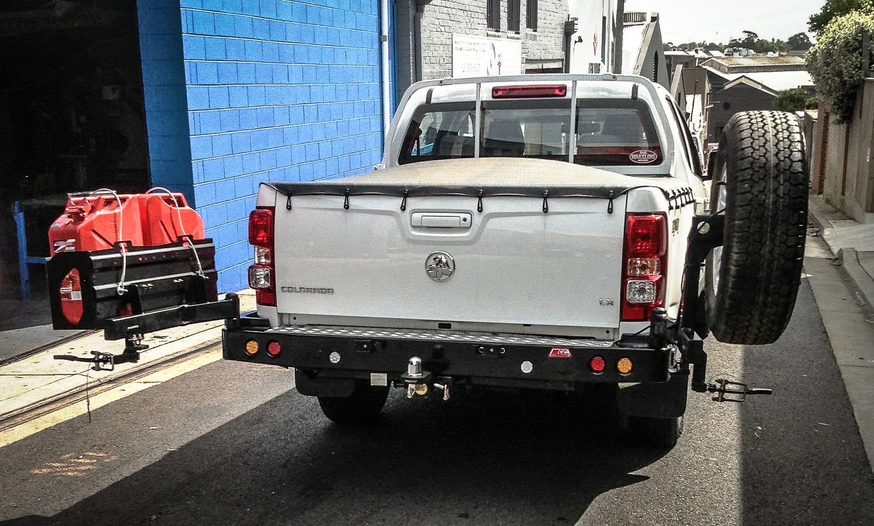 Dmax/Colorado RT RG 2012-2019 022-02 Rear Wheel Carrier Single Jerry Can Holder Package - SKU MCC-08002-202PK2 - Image 3