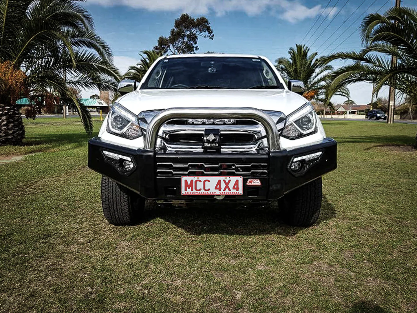 Dmax facelift 2017-2020 808-01 Phoenix Bull Bar Single Stainless Loop Package - SKU MCC-08005-801SSL - Image 2