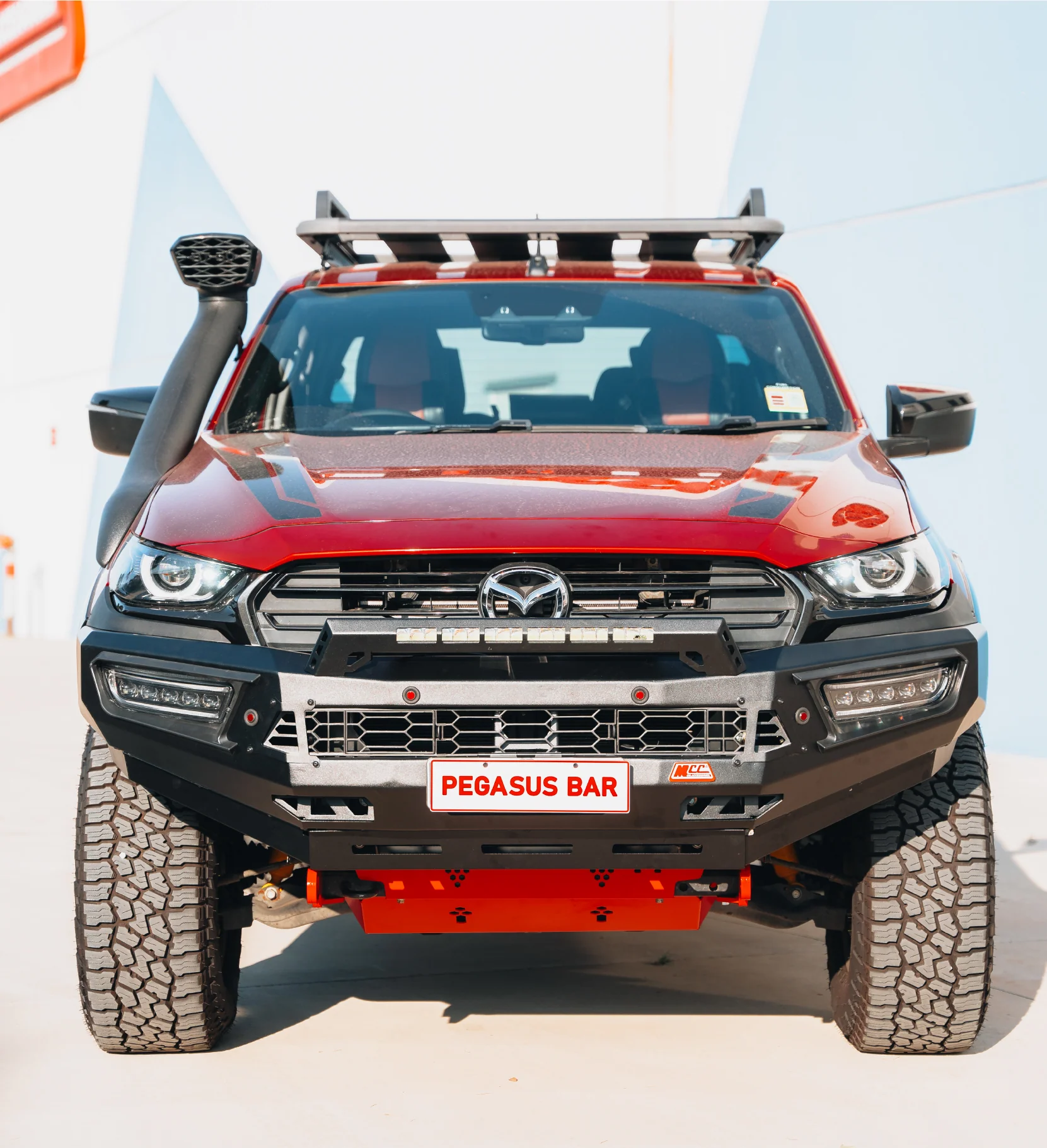 BT50 TF 2021-2025 909-01 Alloy Pegasus Bull Bar Bumper Replacement Package - SKU MCC-06004-901 - Image 3