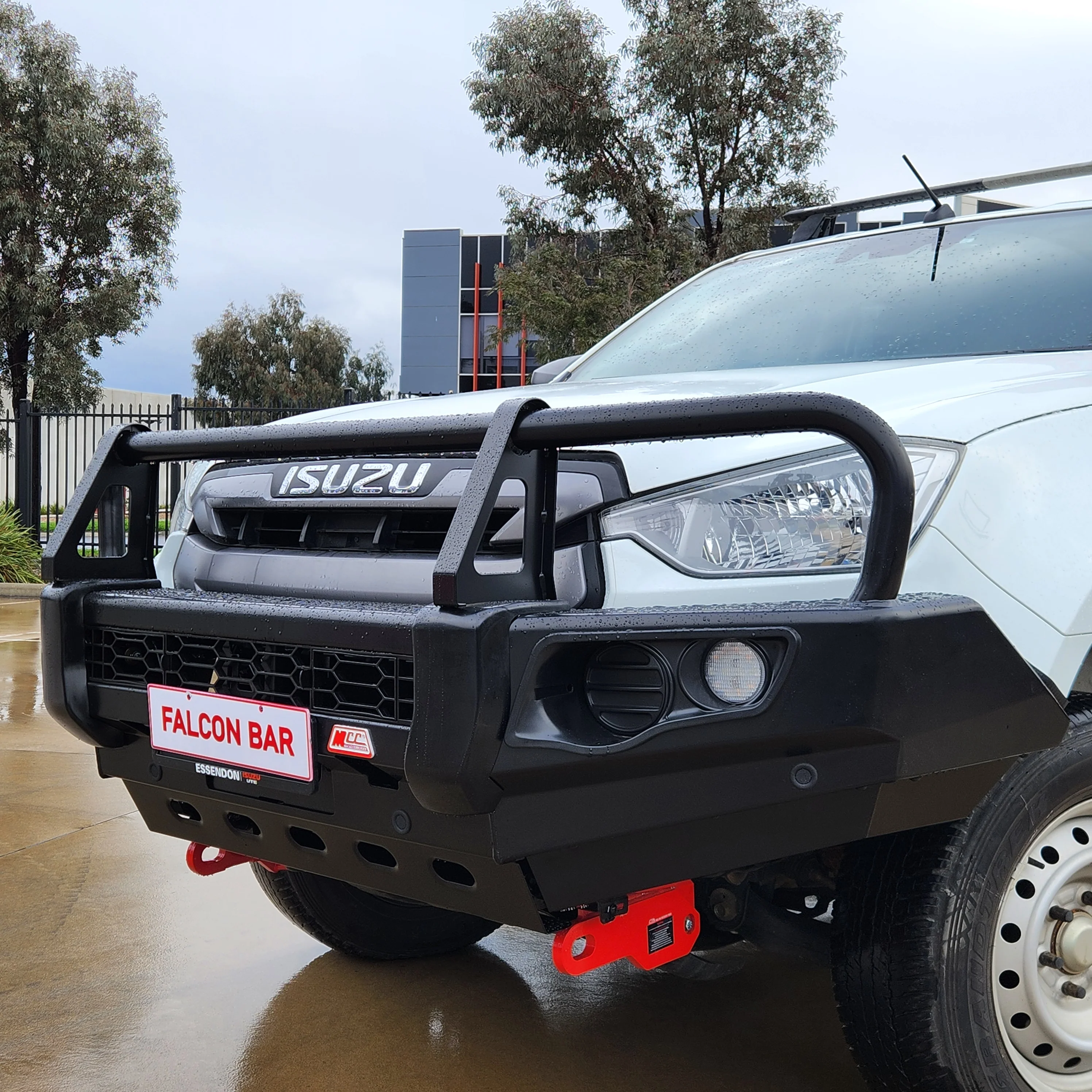 Dmax RG 2020-Present  707-02 Falcon Bull Bar Black A-Frame Package (No Foglight) - SKU MCC-08007-702UP - Image 3