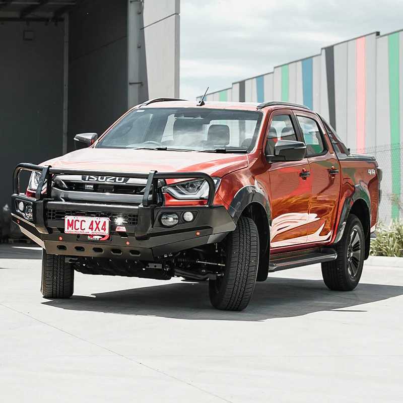 Dmax RG 2020-Present 707-02 Falcon Bull Bar Black A-Frame Package (LED Foglight) - SKU MCC-08007-702FOGUP - Image 4