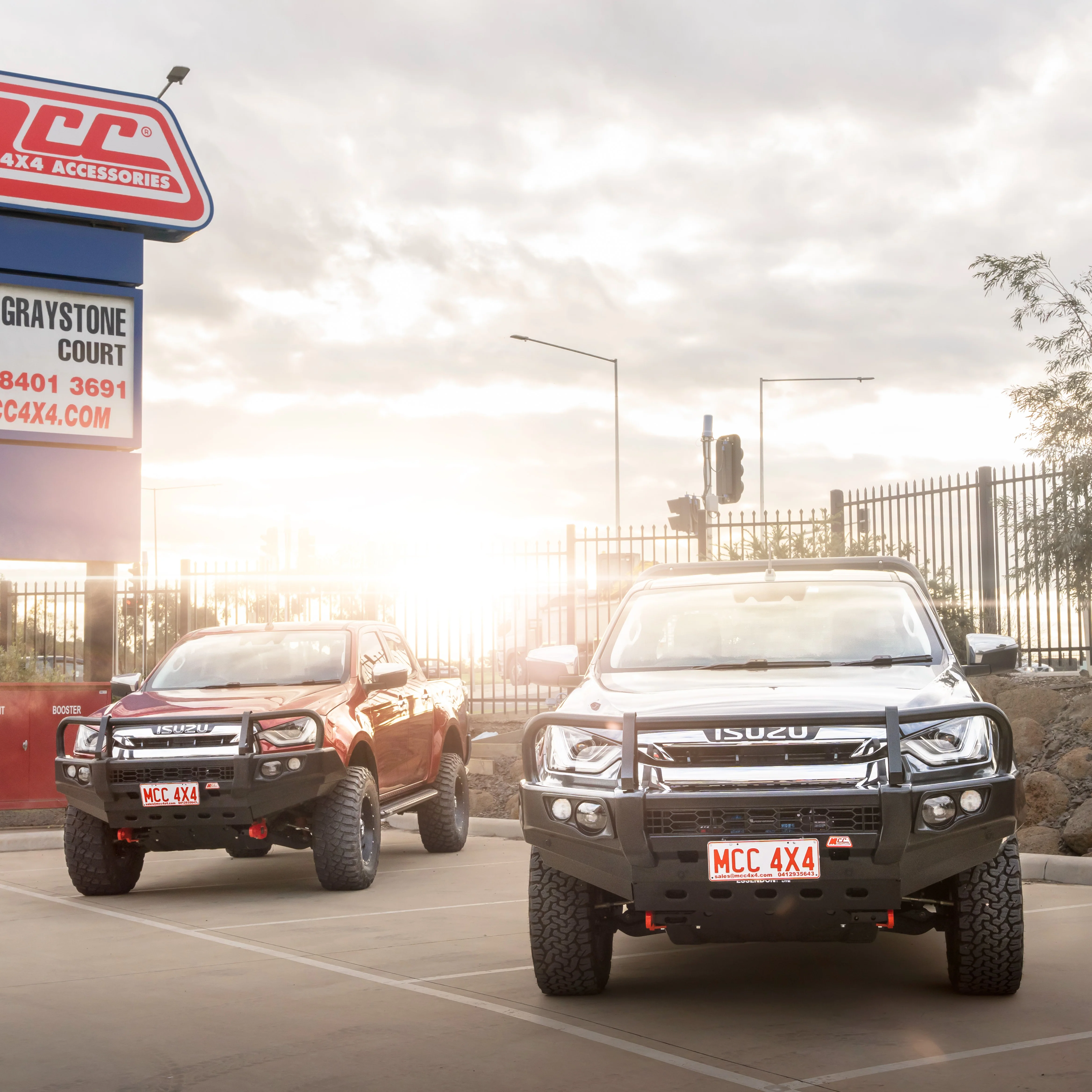 Dmax RG 2020-Present 707-02 Falcon Bull Bar Black A-Frame Package (LED Foglight) - SKU MCC-08007-702FOGUP - Image 6