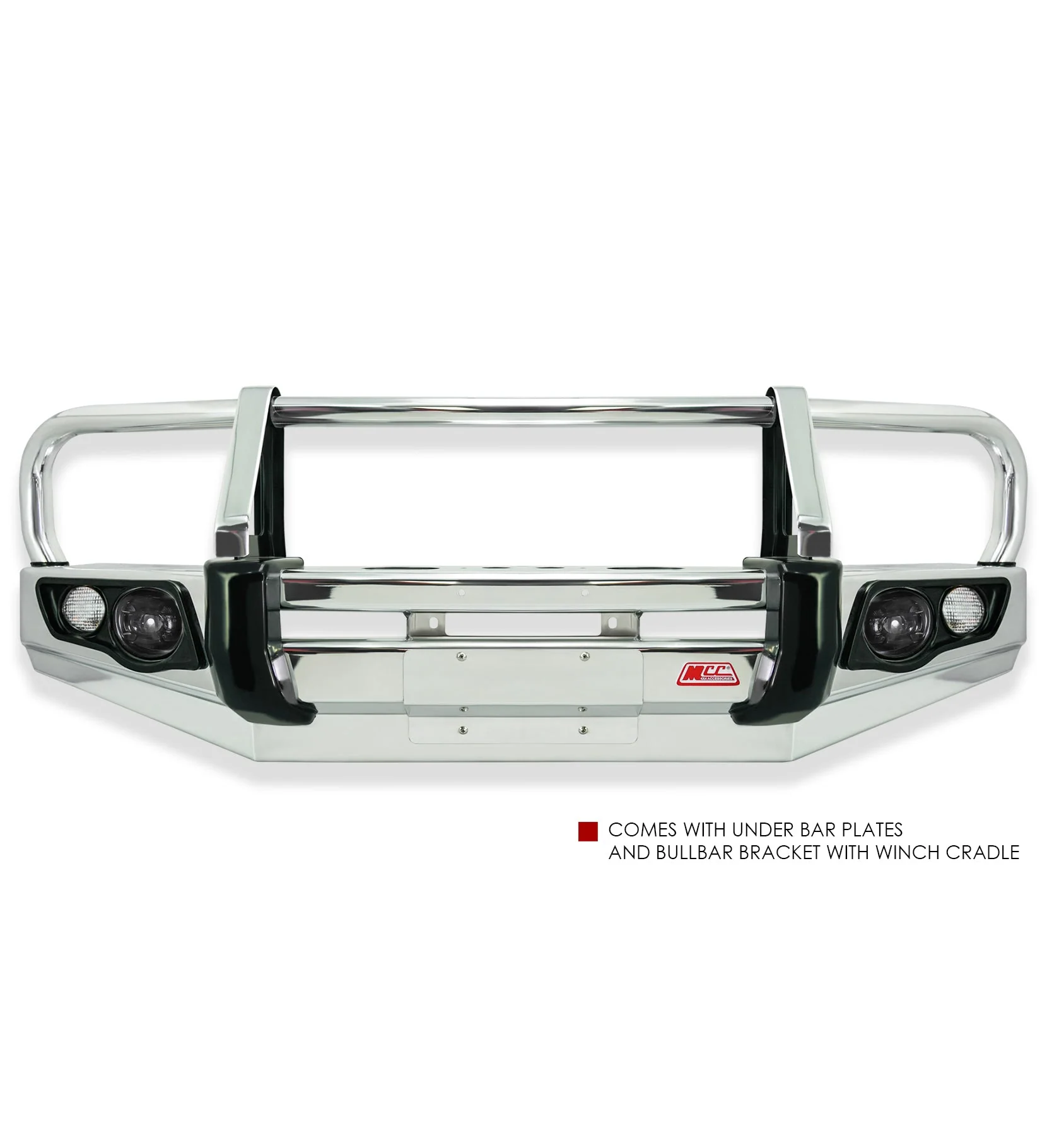 Dmax RG 2020-Present 707-02A Alloy Falcon Bull Bar Black A-Frame Package (LED Foglight) - SKU MCC-08007-702AW - Image 2