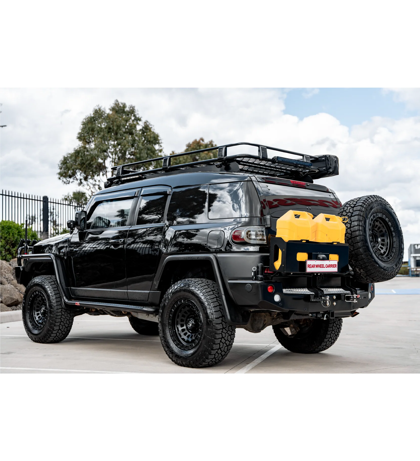 FJ Cruiser XJ10 2006-2017 022-02 Rear Wheel Carrier Bar - 022-02 Rear Wheel Carrier Double Jerry Can Holder Package - SKU MCC-01012-202PK3 - Image 4