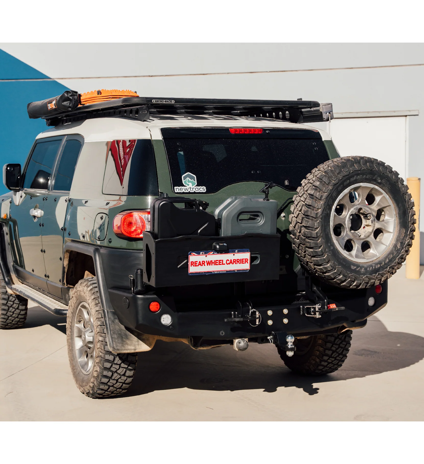 FJ Cruiser XJ10 2006-2017 022-02 Rear Wheel Carrier Bar - 022-02 Rear Wheel Carrier Double Jerry Can Holder Package - SKU MCC-01012-202PK3 - Image 5