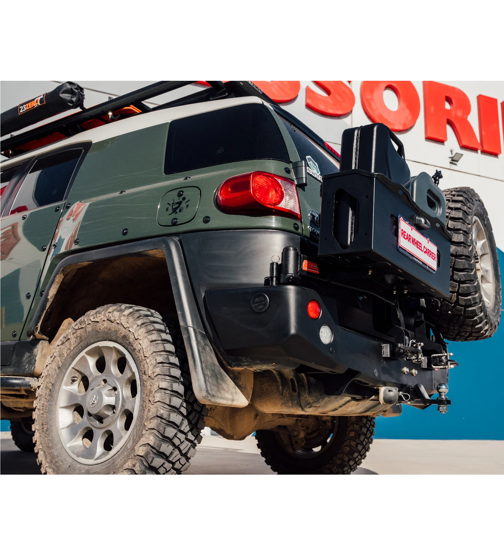 FJ Cruiser XJ10 2006-2017 022-02 Rear Wheel Carrier Bar - 022-02 Rear Wheel Carrier Double Jerry Can Holder Package - SKU MCC-01012-202PK3 - Image 8