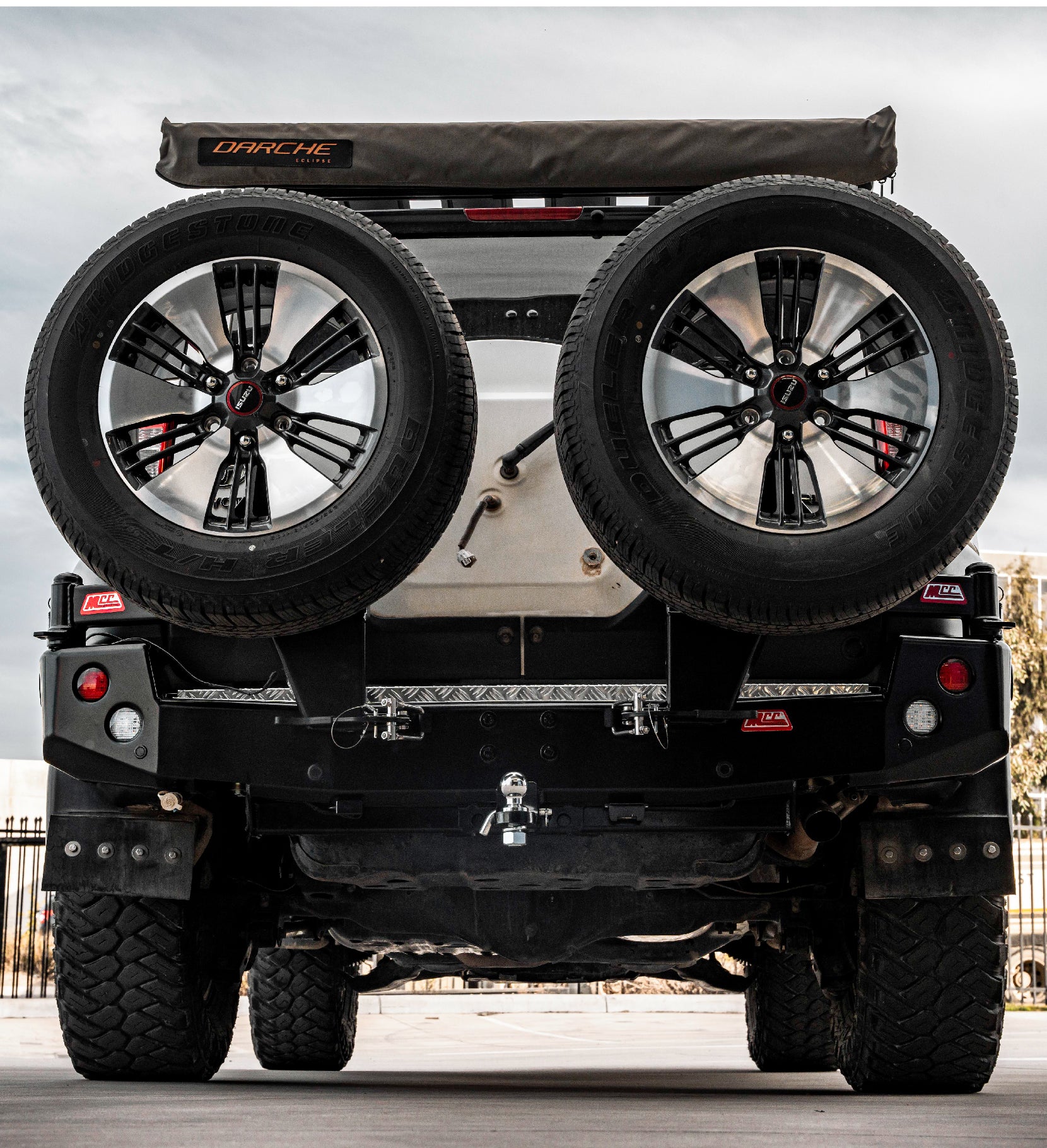 FJ Cruiser XJ10 2006-2017 022-02 Rear Wheel Carrier Bar - 022-02 Rear Wheel Carrier Dual Wheels Carrier Package - SKU MCC-01012-202PK1 - Image 6