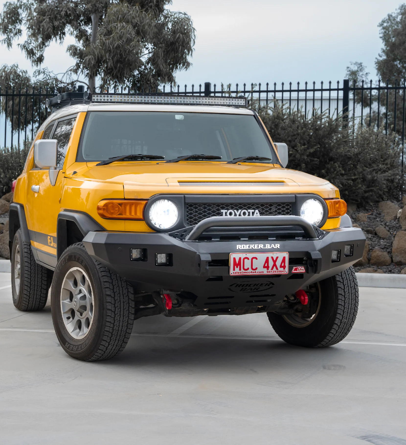 FJ Cruiser XJ10 2006-2017 078-01SQL Rocker Bull Bar Single Low Loop Package - SKU MCC-01012-7801SQL - Image 2