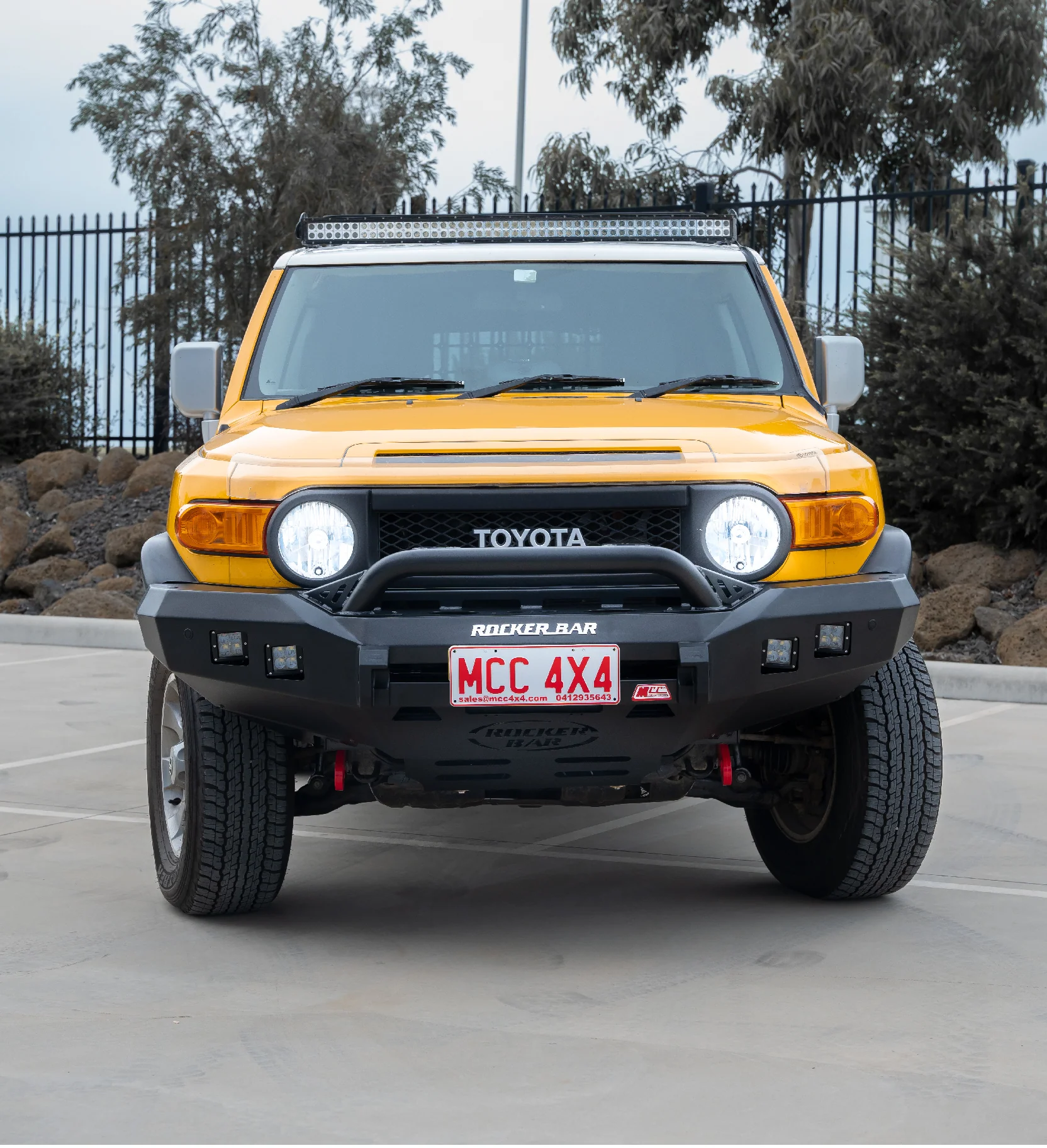 FJ Cruiser XJ10 2006-2017 078-01SQL Rocker Bull Bar Single Low Loop Package - SKU MCC-01012-7801SQL - Image 3