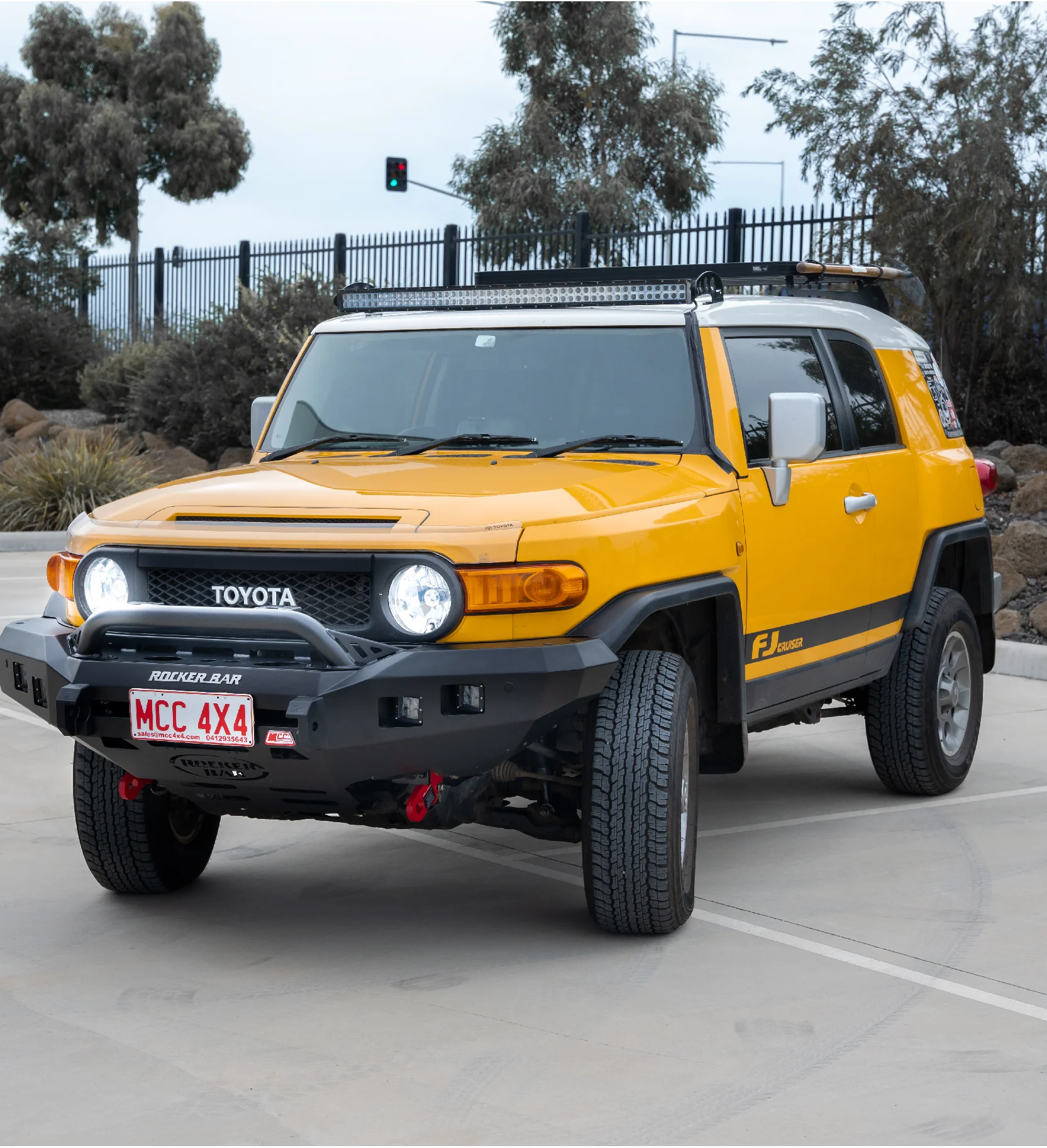 FJ Cruiser XJ10 2006-2017 078-01SQL Rocker Bull Bar Single Low Loop Package - SKU MCC-01012-7801SQL - Image 4