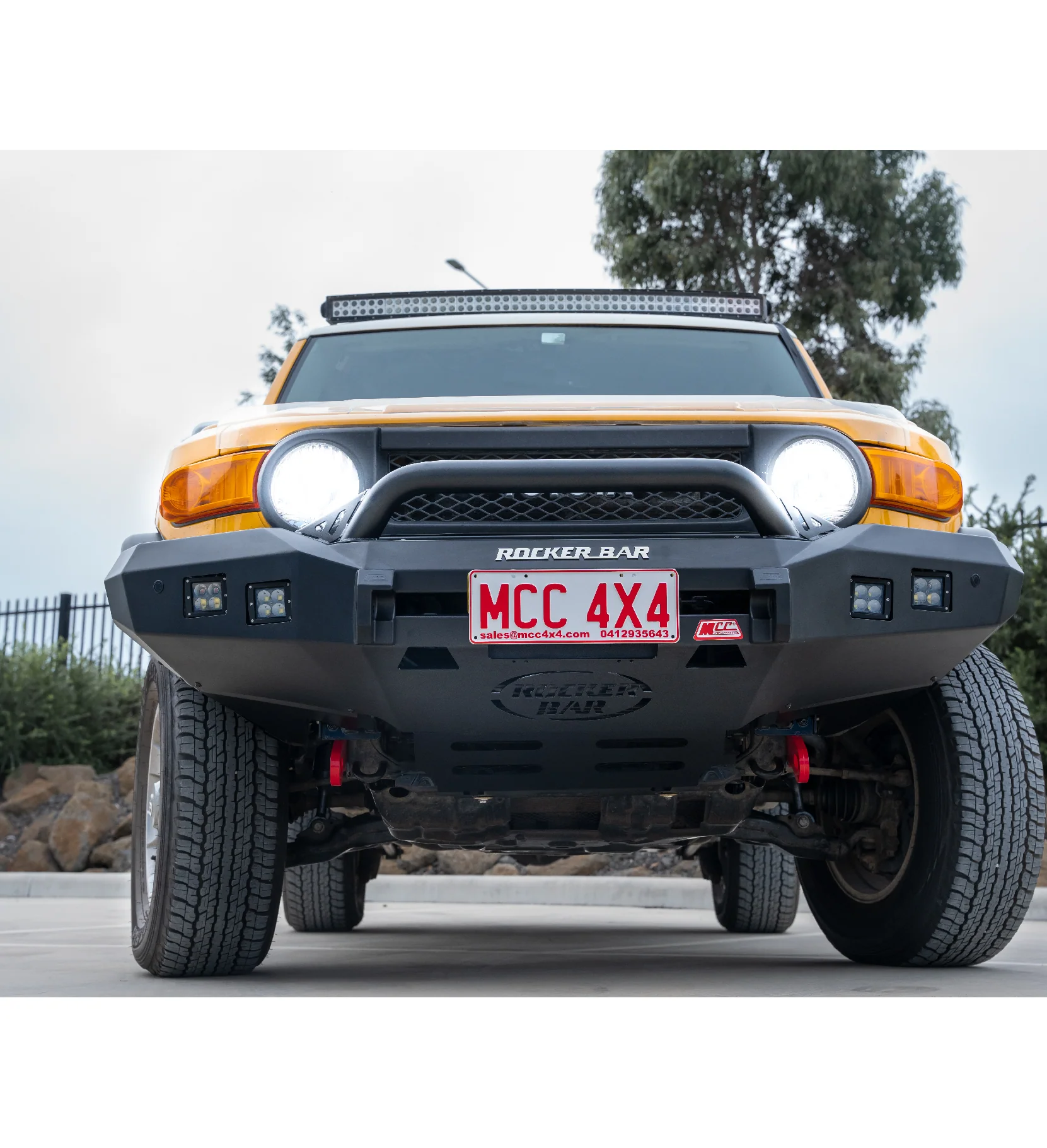 FJ Cruiser XJ10 2006-2017 078-01SQL Rocker Bull Bar Single Low Loop Package - SKU MCC-01012-7801SQL - Image 5