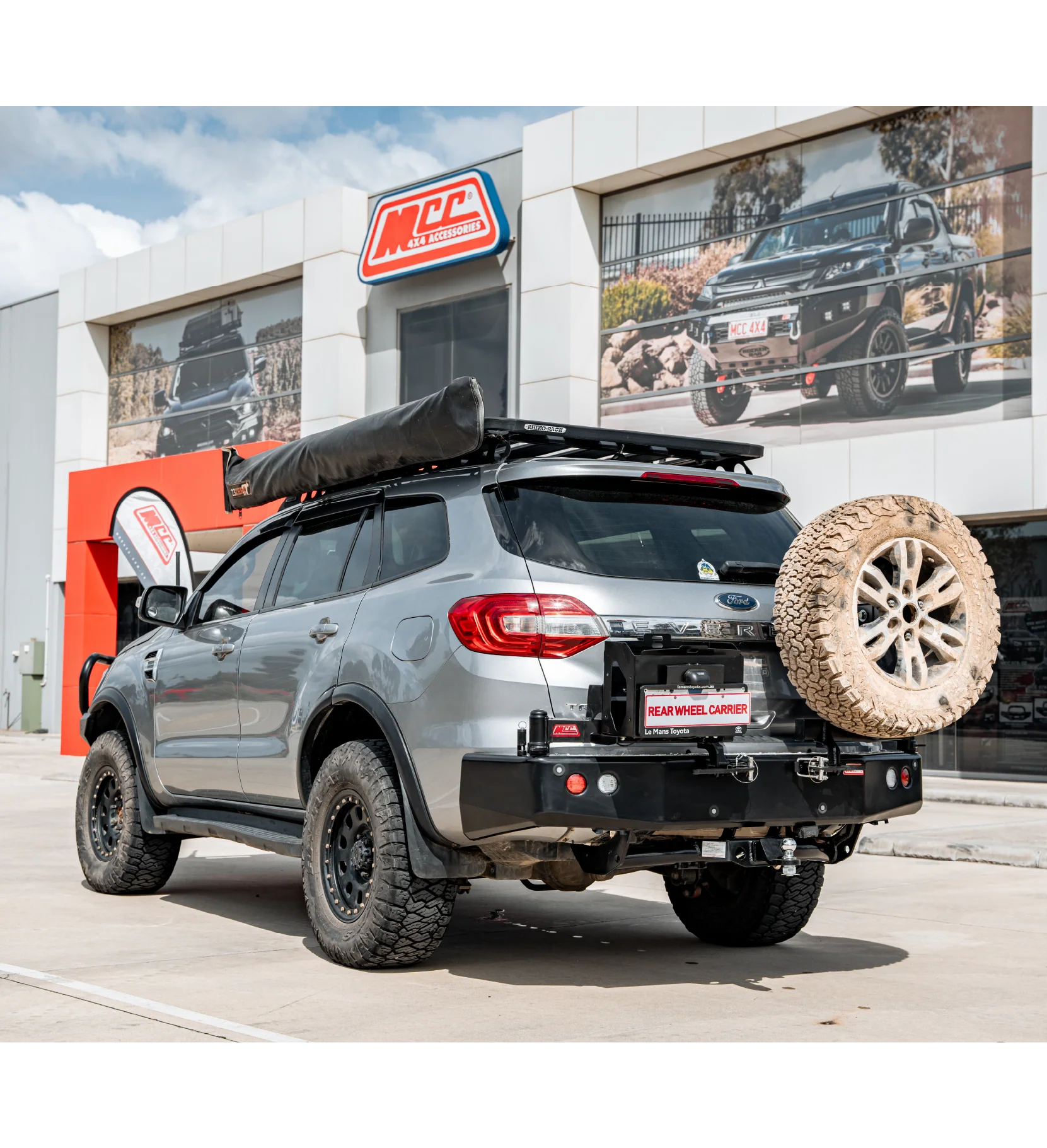 Ford Everest 2016-2021 022-02 Rear Wheel Carrier Single Jerry Can Holder Package - SKU MCC-05007-202PK2 - Image 4