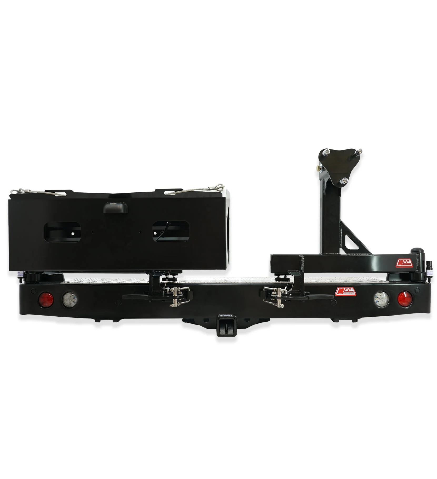 Fortuner 2015-Current 022-02 Rear Wheel Carrier (Non Bumper Cut) Double Jerry Can Holder Package - SKU MCC-01018-202PK3