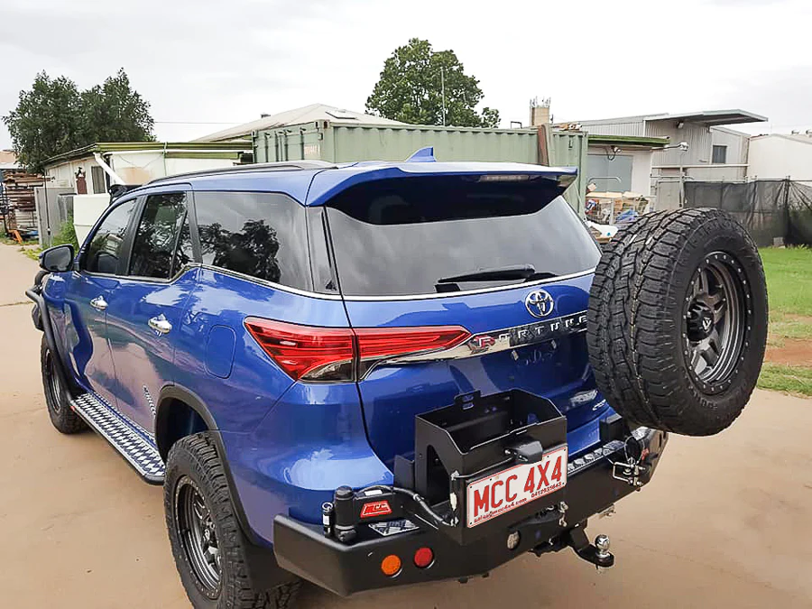Fortuner 2015-Current 022-02 Rear Wheel Carrier (Non Bumper Cut) Double Jerry Can Holder Package - SKU MCC-01018-202PK3 - Image 7