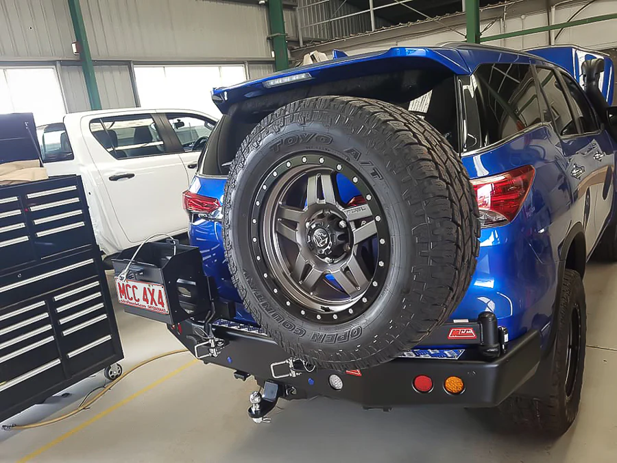 Fortuner 2015-Current 022-02 Rear Wheel Carrier (Non Bumper Cut) Double Jerry Can Holder Package - SKU MCC-01018-202PK3 - Image 8