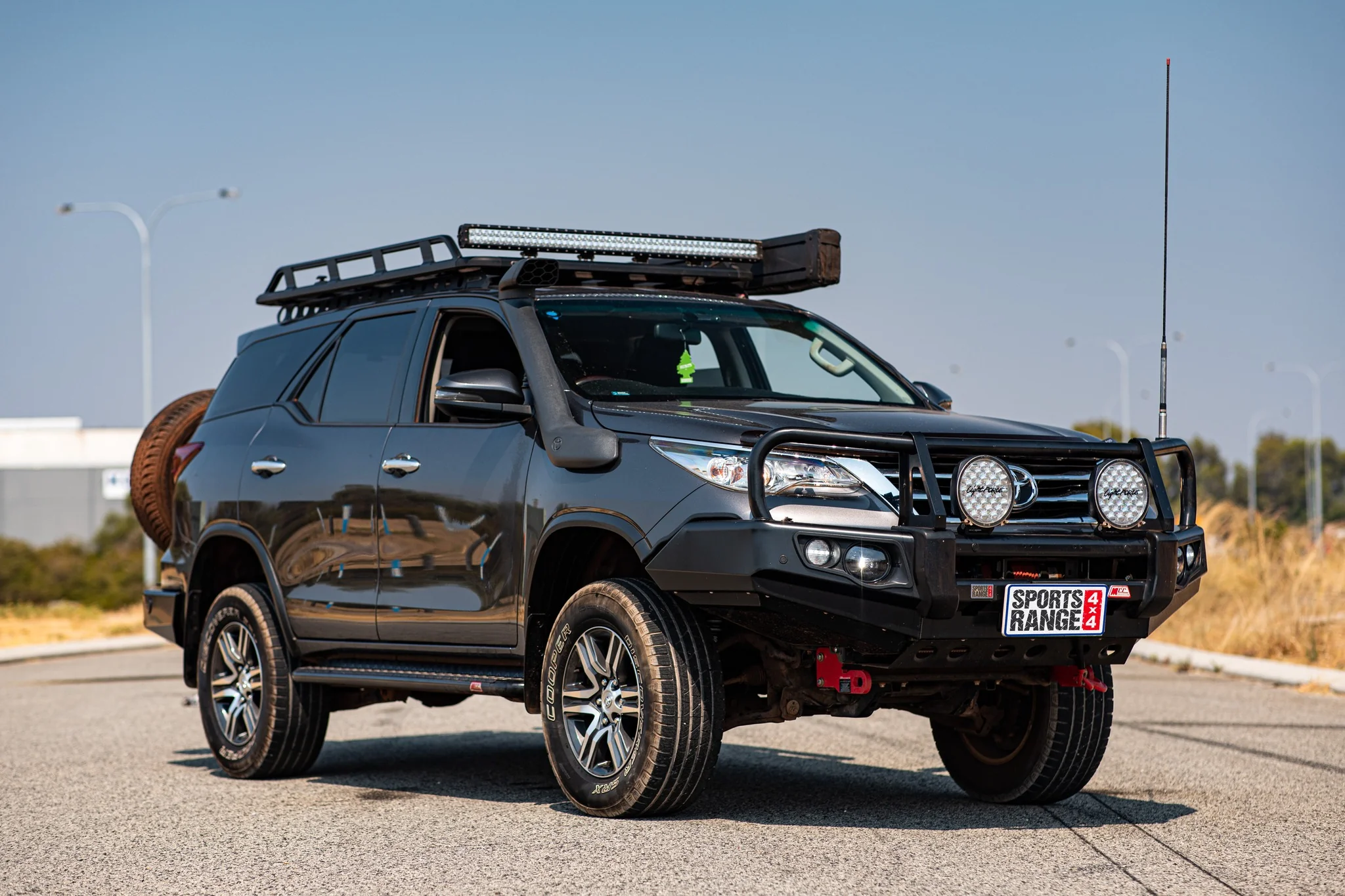 Fortuner 2015-2020 707-02 Falcon Bull Bar Black A-Frame Package (No Foglight) - SKU MCC-01018-702UP - Image 6