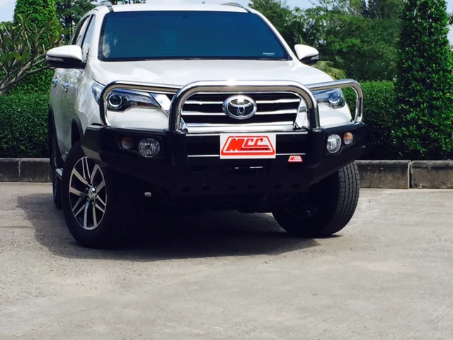 Fortuner 2015-2020 707-01 Falcon Bull Bar Triple Stainless Loops Package (LED Foglight) - SKU MCC-01018-701FOGUP - Image 2
