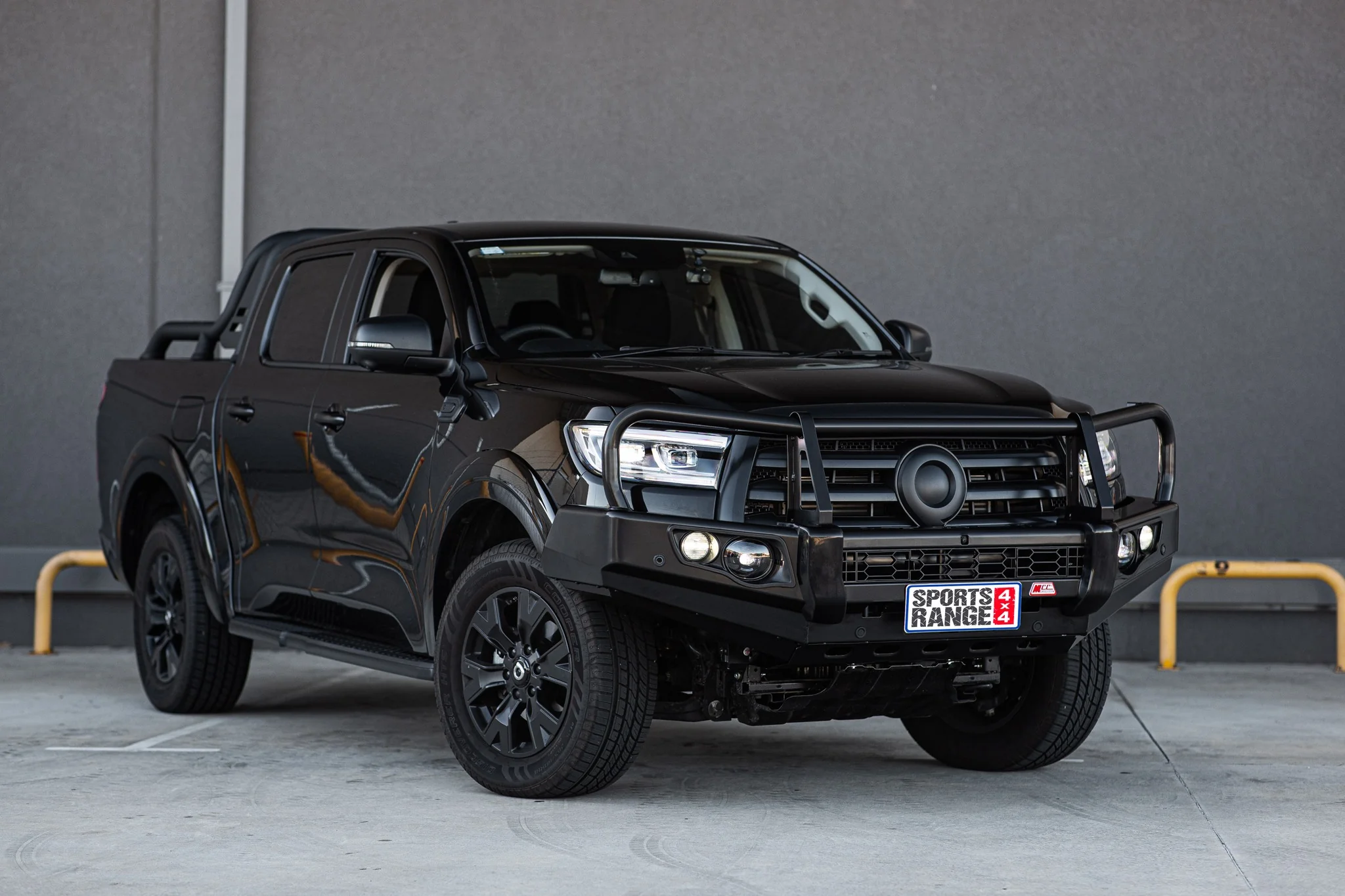 Great Wall Cannon 09/20 to Current - 707-02 Falcon Bull Bar Black A-Frame Package (LED Foglight) - SKU MCC-11002-702FOGUP - Image 2