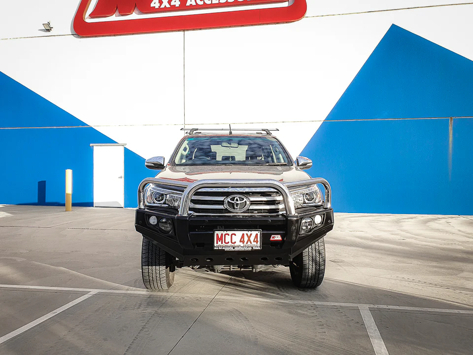 Hilux N80 2016-2025 Narrow 707-01 Falcon Bull Bar Triple Stainless Loops Package (No Foglight) - SKU MCC-01017-701NUP - Image 2